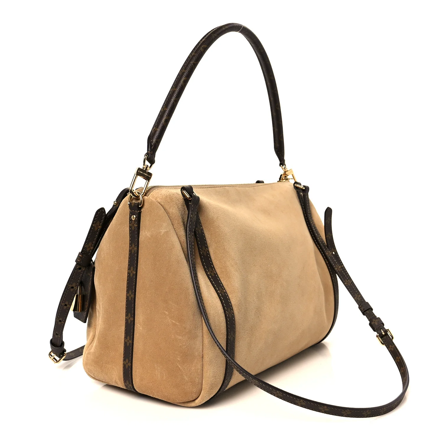 Suede Monogram Express MM Hazelnut - Top Club