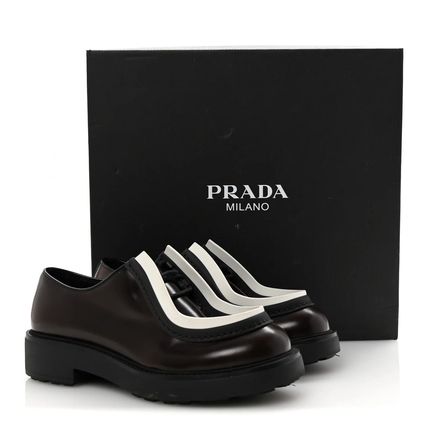 Spazzolato Rois Monolith 55mm Derby Loafers 8 Dark Brown Black - Top Club