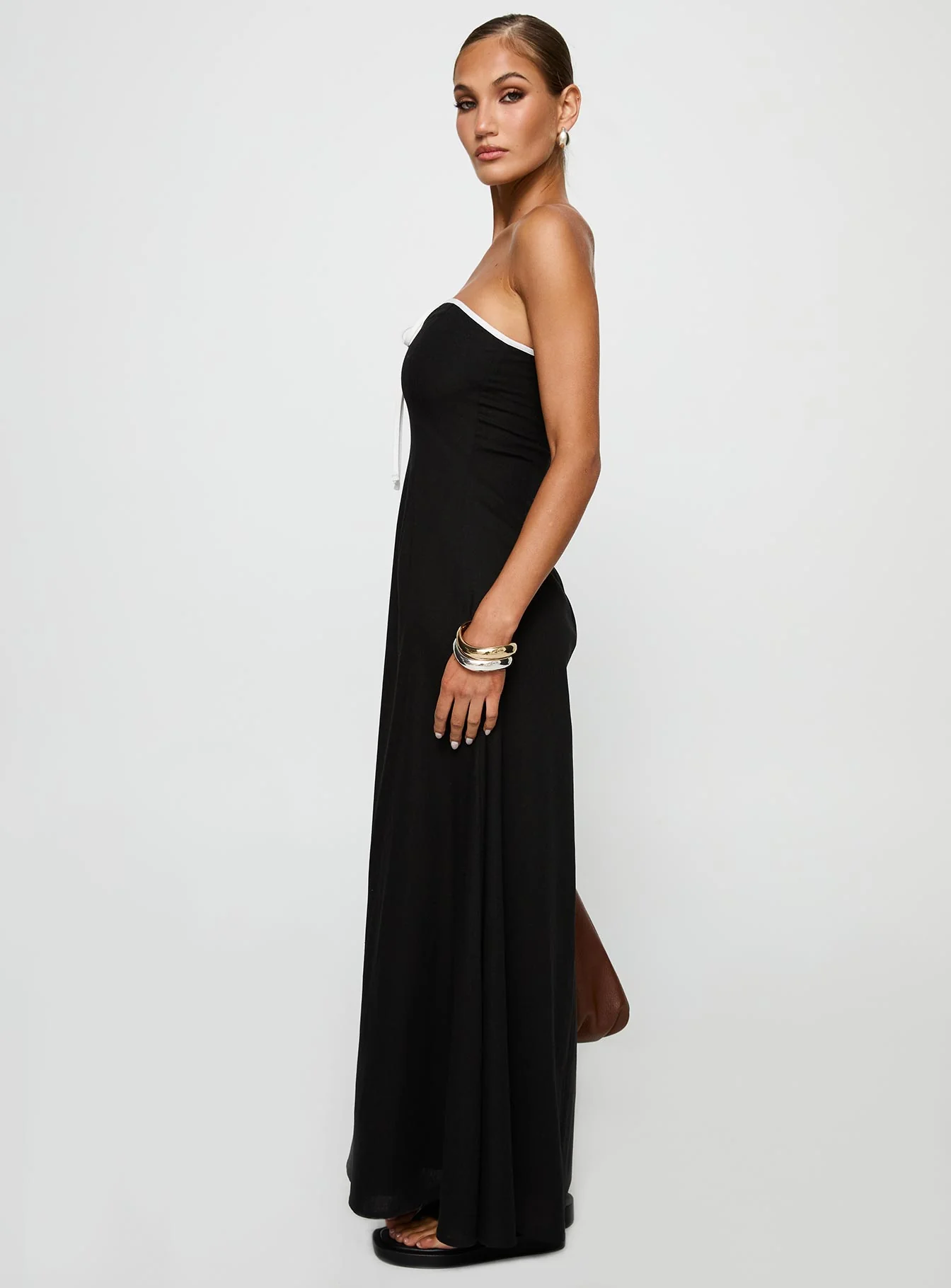 Bijou Strapless Maxi Dress Black