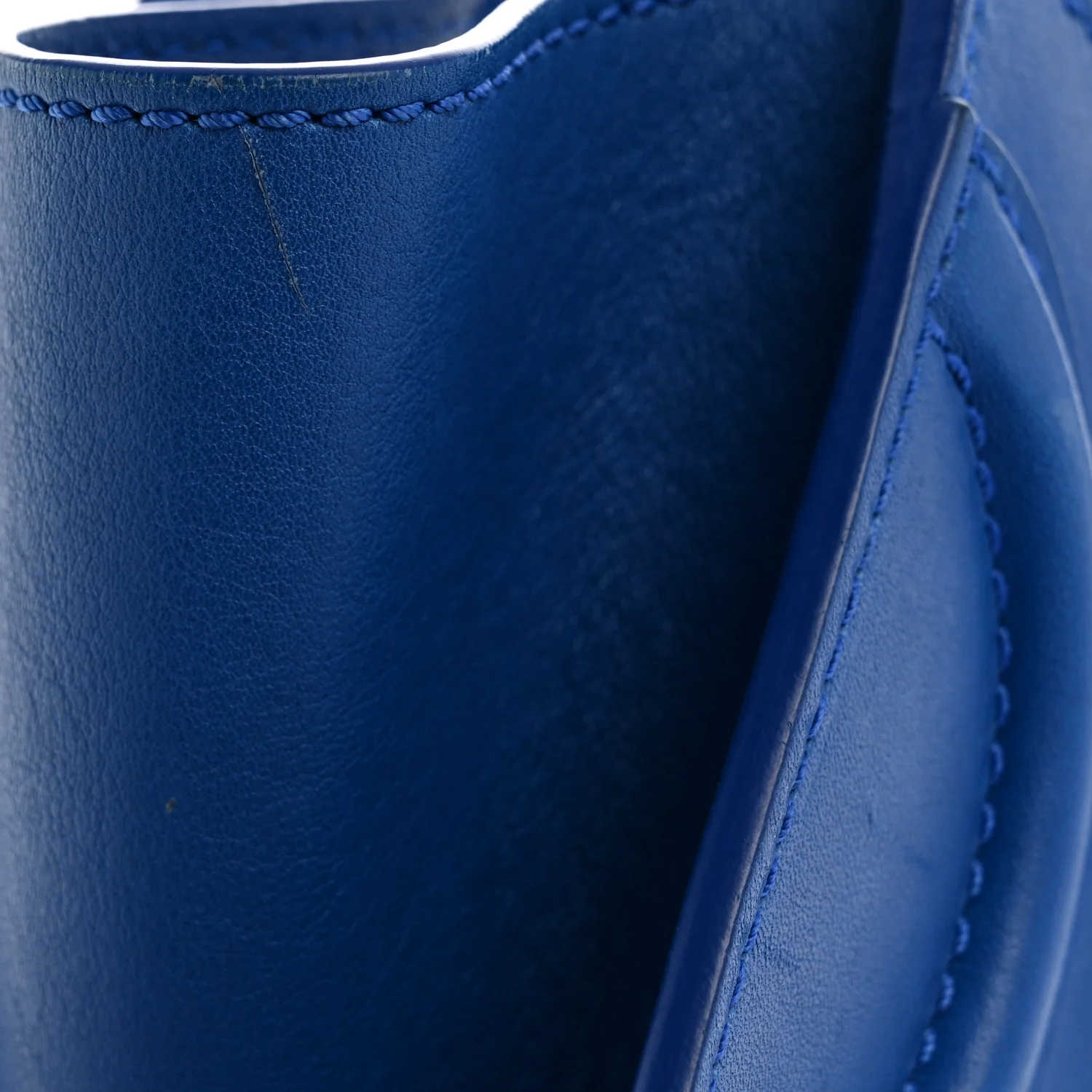 Smooth Calfskin Micro Luggage Royal Blue - Top Club