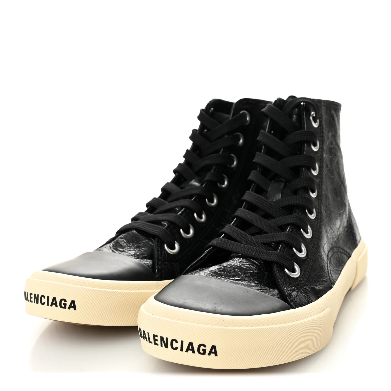 Agneau Arena Womens Paris High Top Sneakers 37 Black - Top Club
