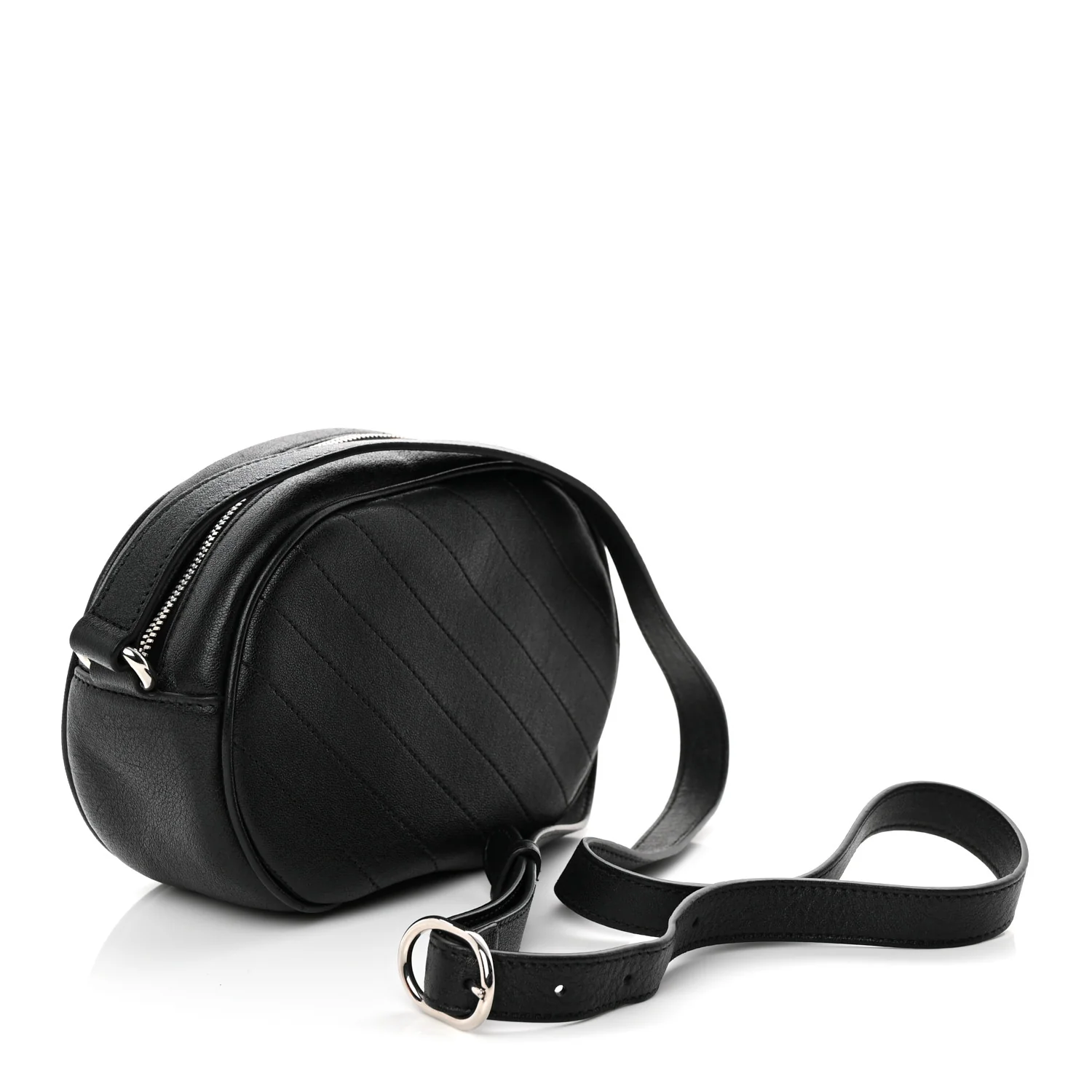 Sakai Be Green Calfskin Diagonal Stitched Mini Blondie Shoulder Bag Craclet Brown - Top Club