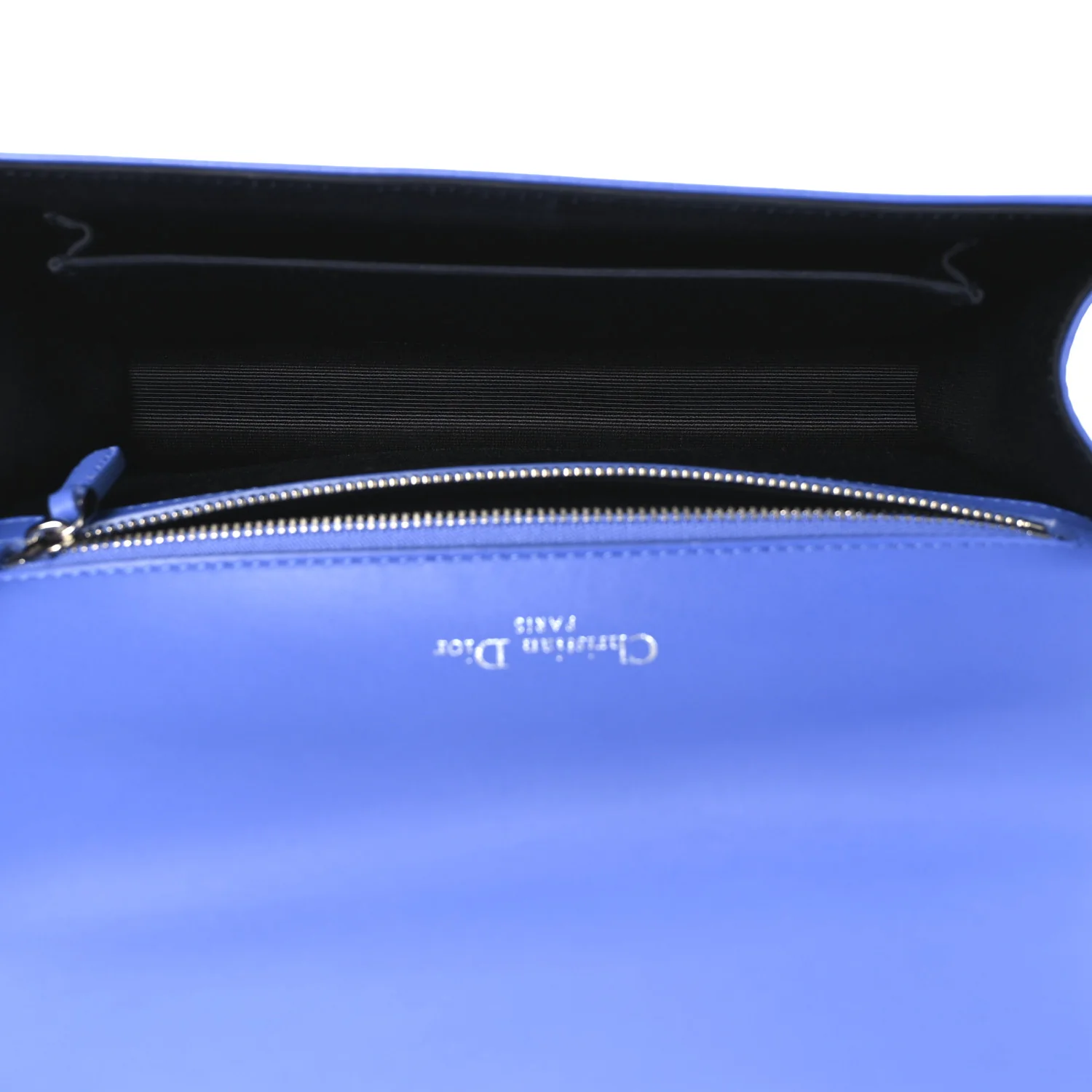 Smooth Calfskin Medium Diorama Flap Bag Blue - Top Club