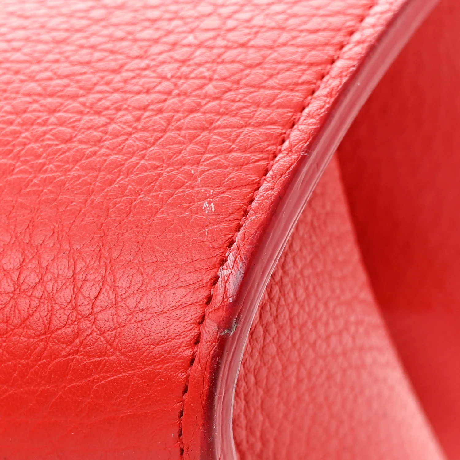 Crisped Calfskin Small Tie Knot Tote Vermillion - Top Club