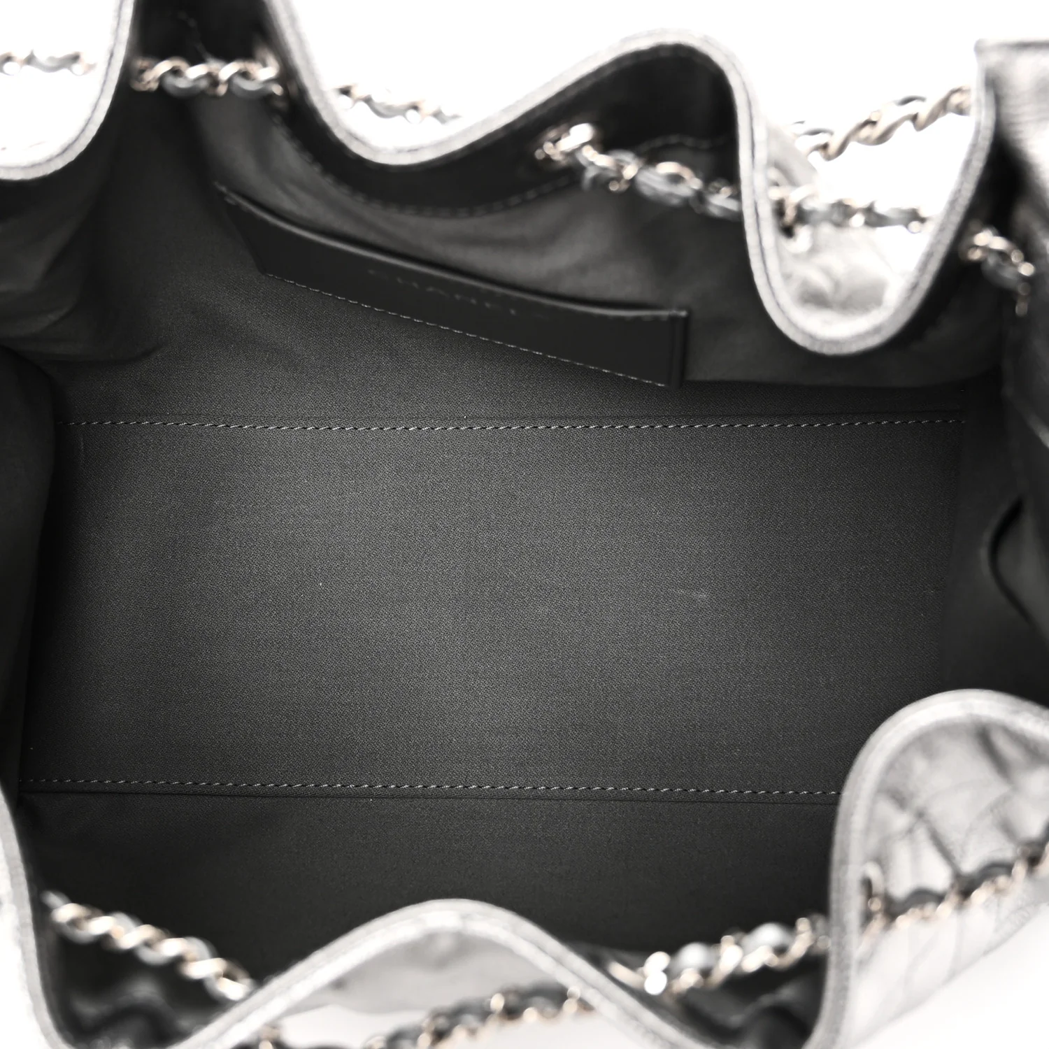 Metallic Caviar Quilted Small Chanel 25 Handbag Anthracite - Top Club