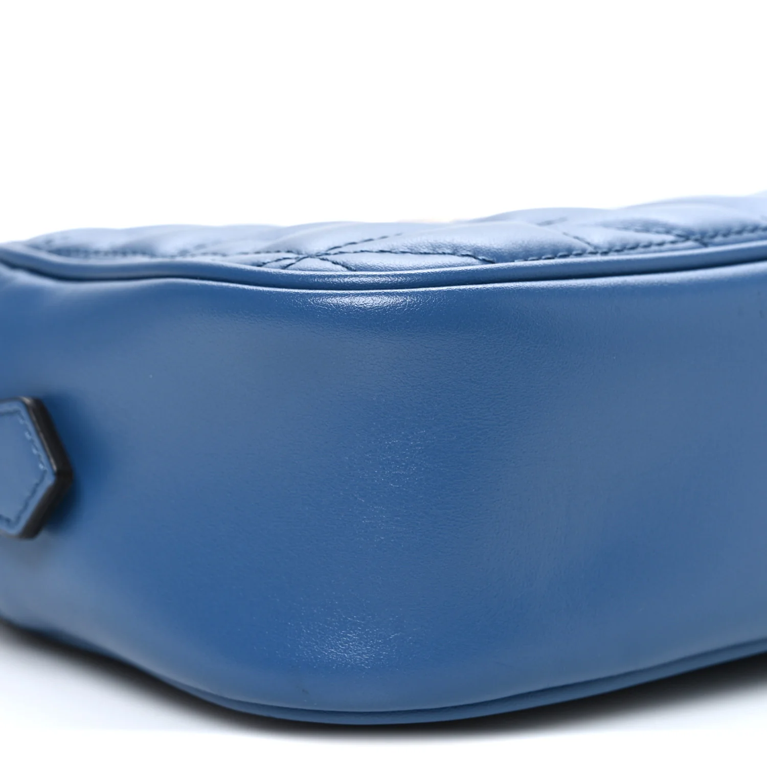 Calfskin Matelasse Aria Small GG Marmont Chain Shoulder Bag Clear Blue - Top Club