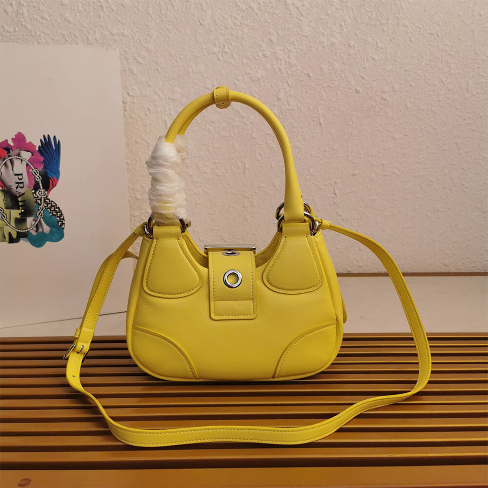 Prada Moon padded nappa-leather bag - Top Club