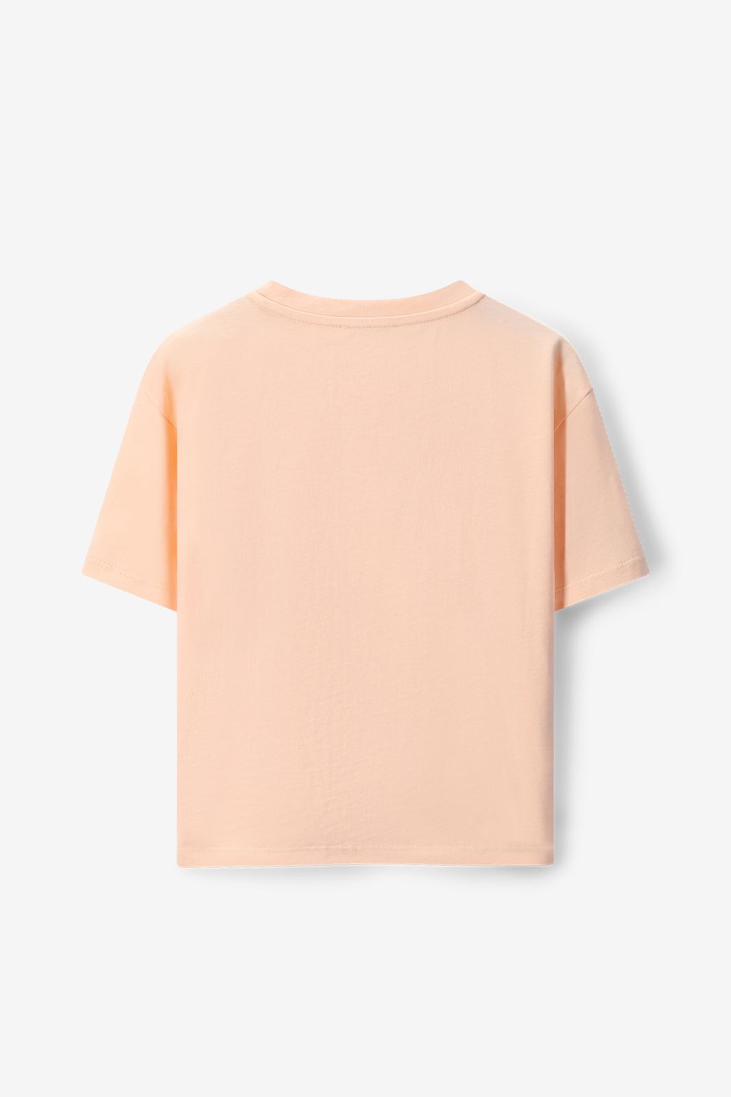 Oranje oversized T-shirt met kers