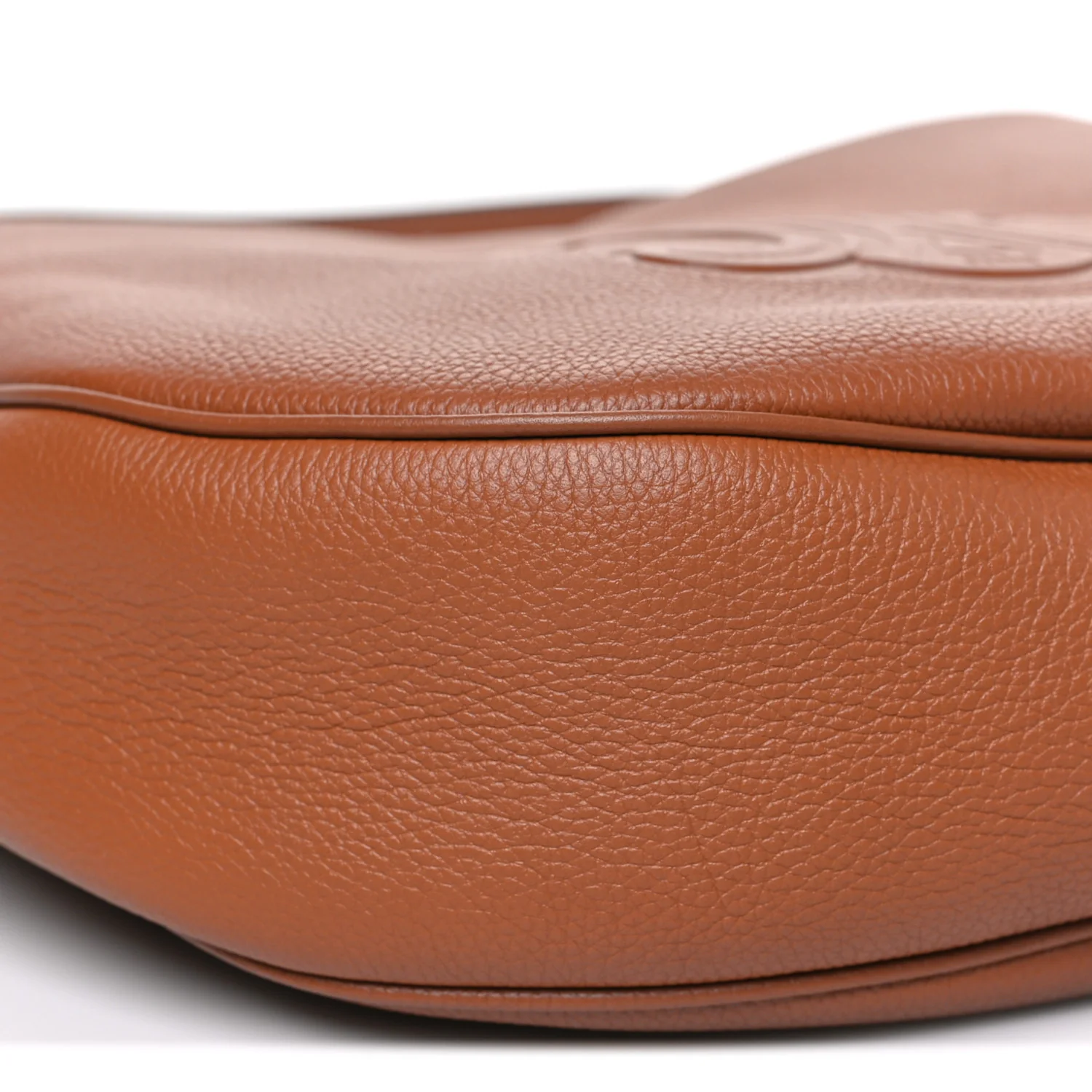 Supple Calfskin Medium Triomphe Heloise Shoulder Bag Tan - Top Club