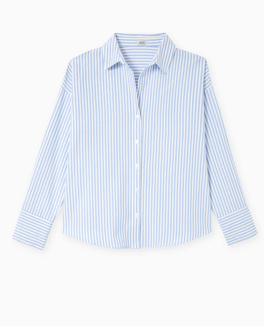 Pimkie Chemise oversize rayée col ouvert