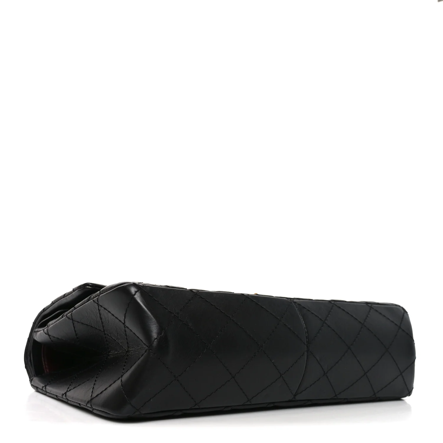 Aged Calfskin Quilted 2.55 Reissue 226 Flap Black - Top Club