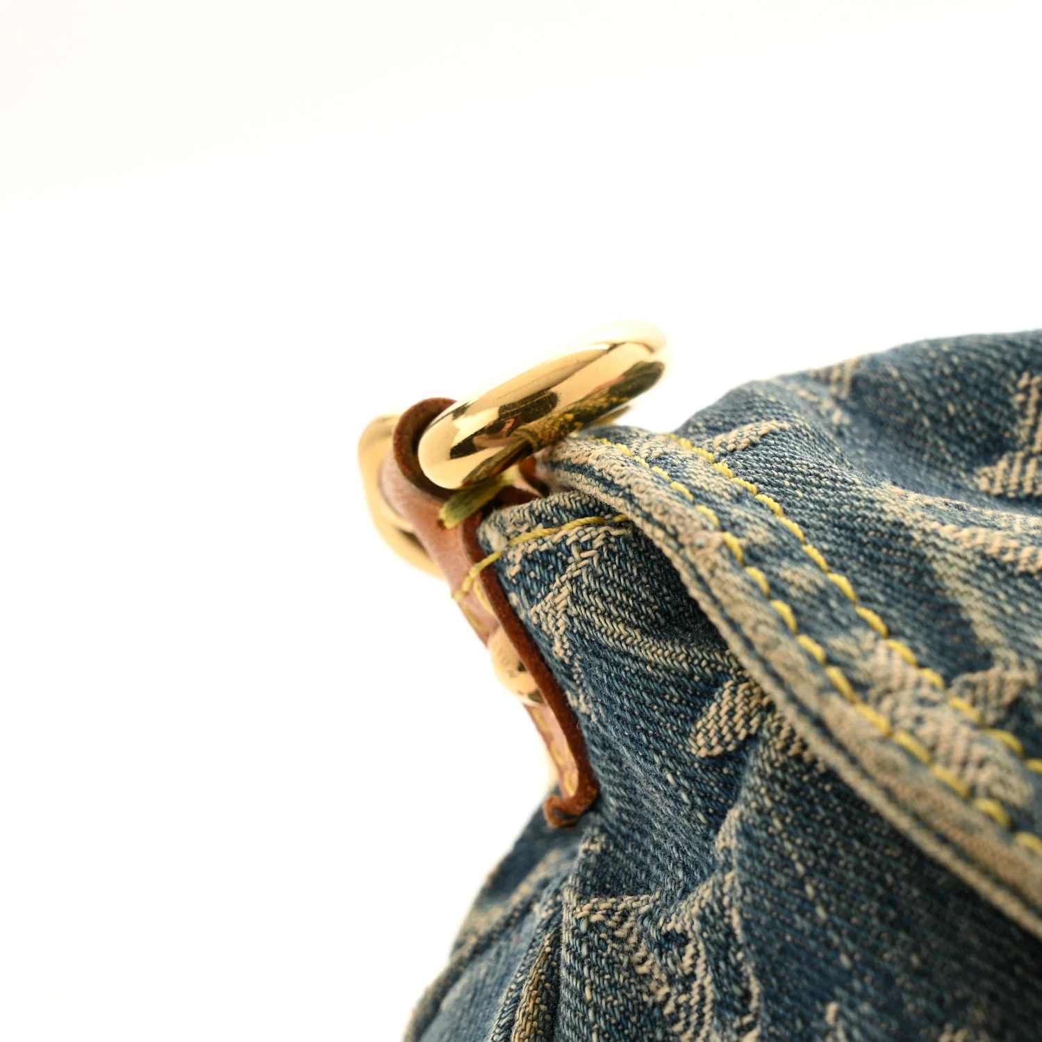 Monogram Denim Mini Pleaty Blue - Top Club