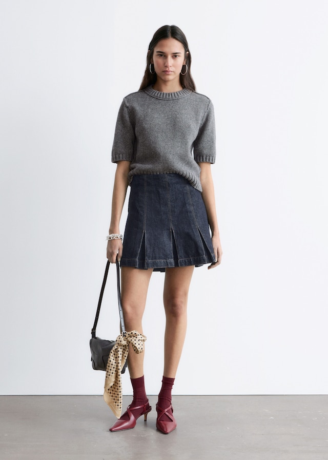 & Other Stories RIB-KNIT T-SHIRT