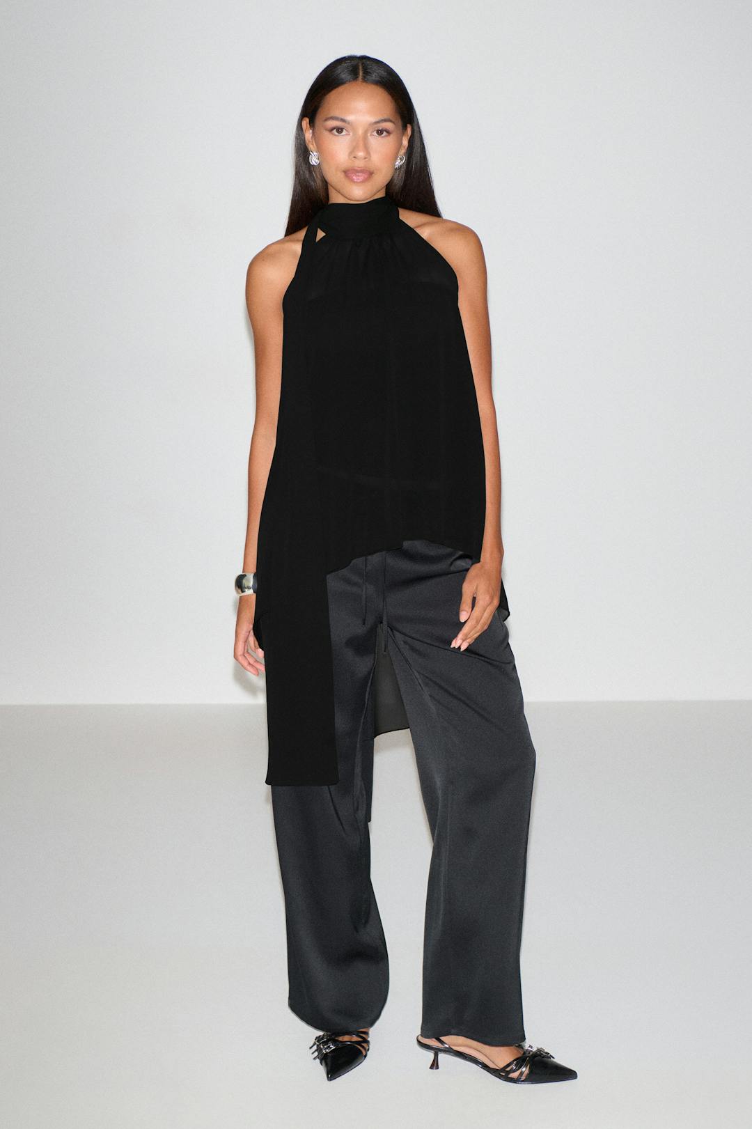Gina Tricot halterneck tunic top