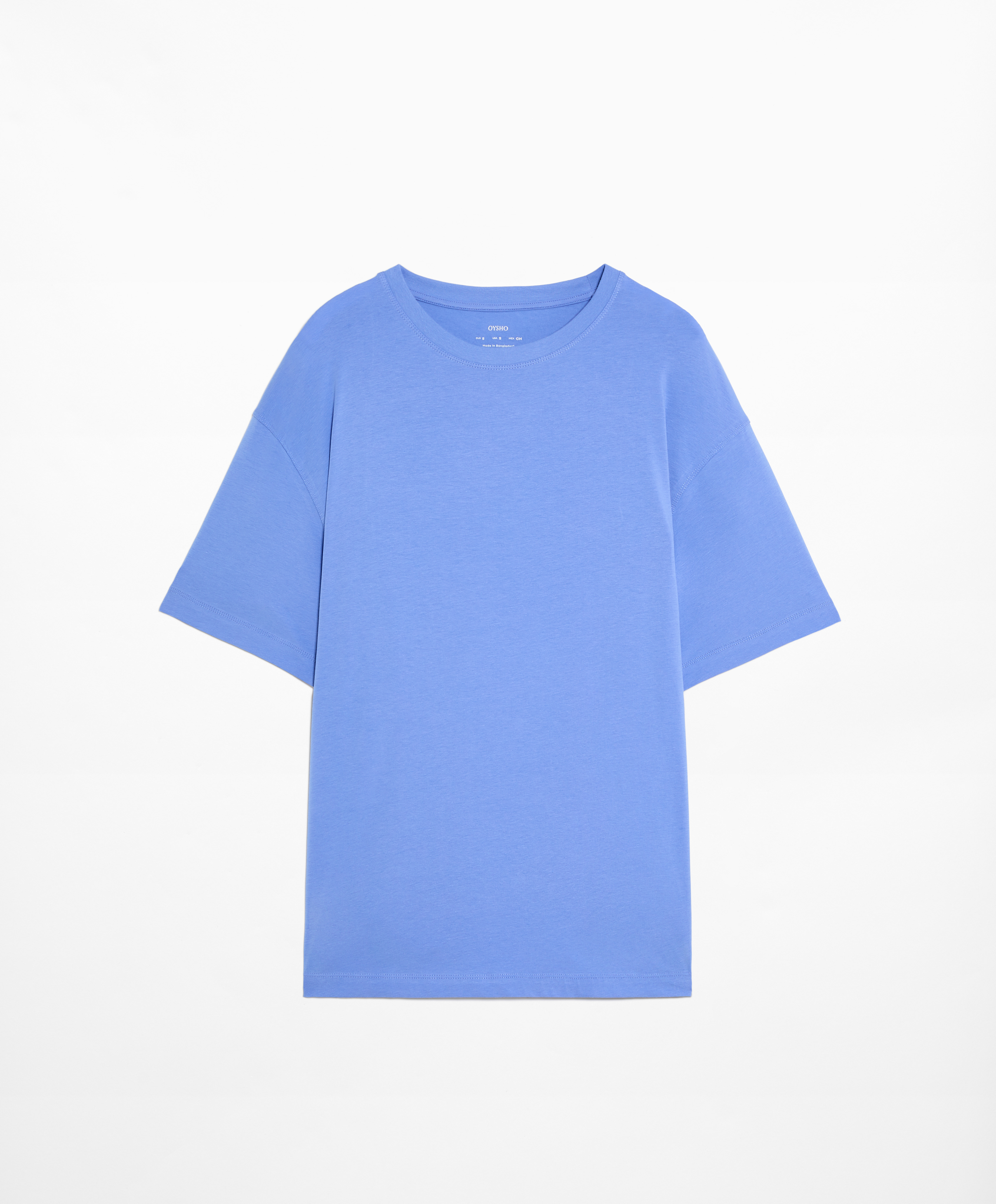 OYSHO Short sleeve cotton blend T-shirt