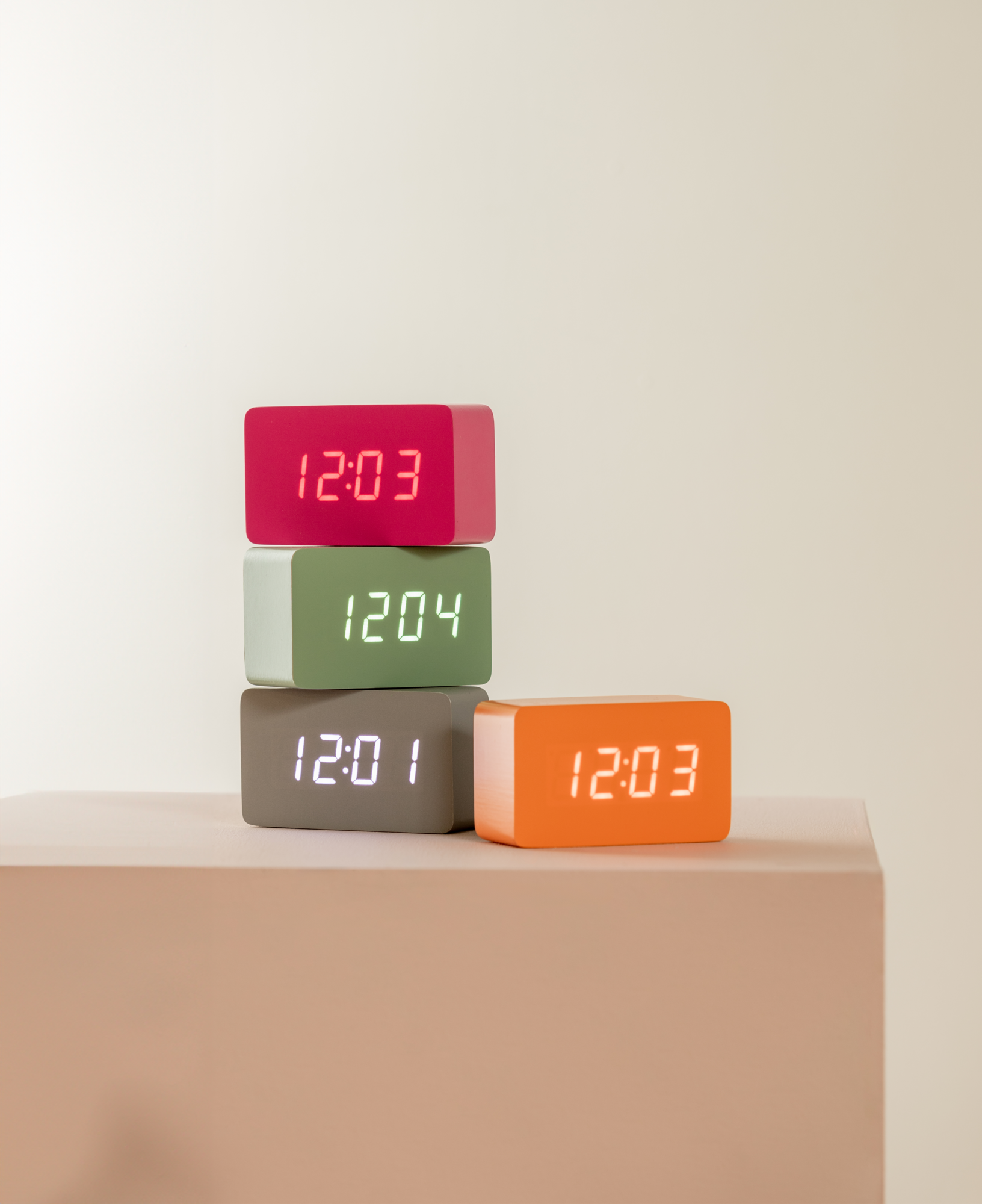 Alarm clock Spry tube LED bright orange