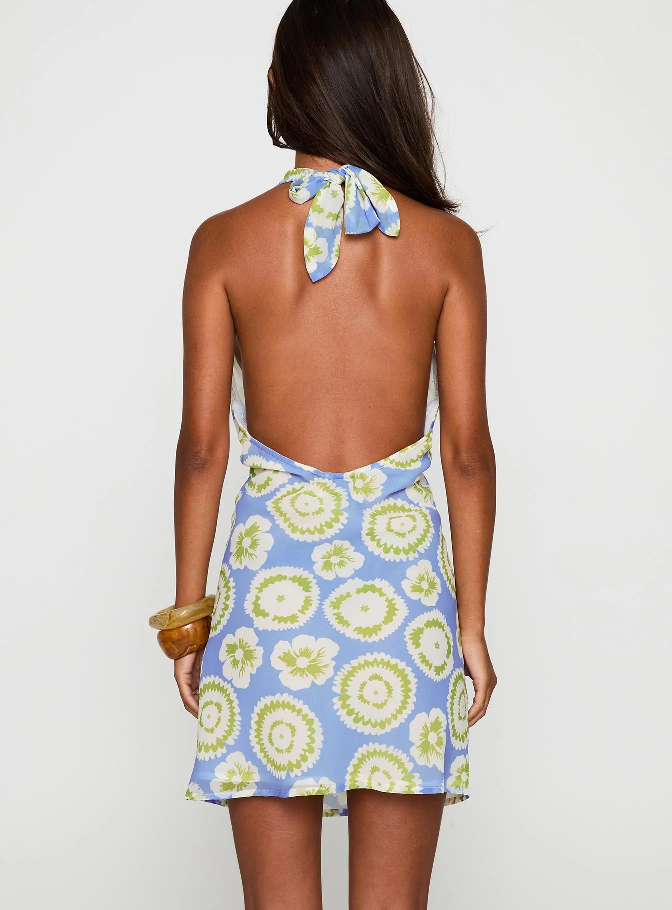 Neelia Mini Dress Blue / Yellow