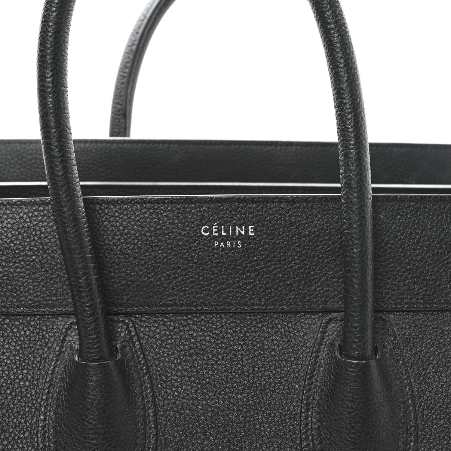 Drummed Calfskin Mini Luggage Black - Top Club