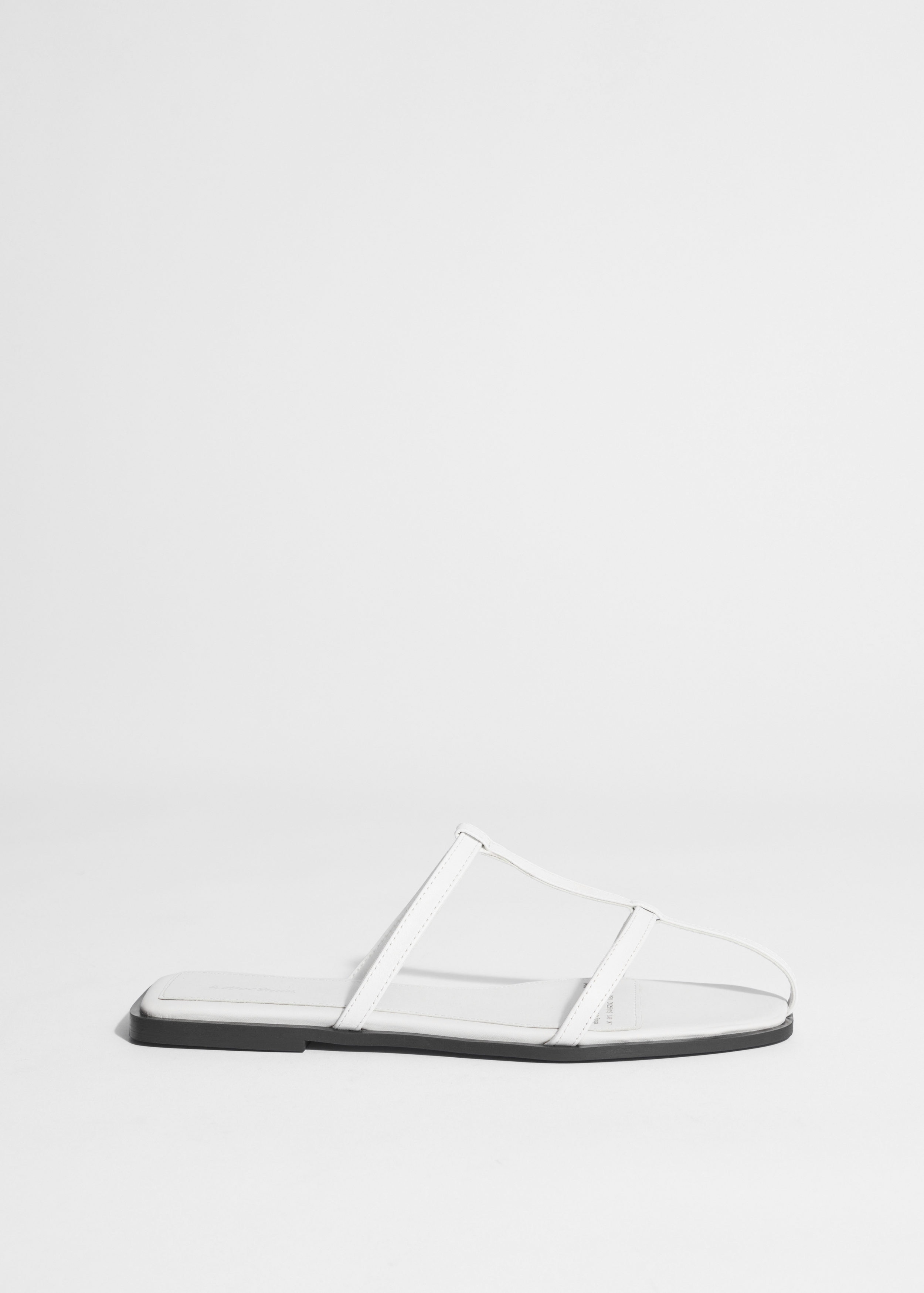 & Other Stories LEATHER STRAP SANDALS