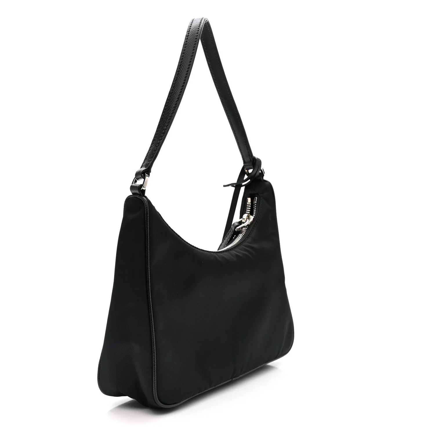 Tessuto Nylon Saffiano Mini Re-Edition 2005 Bag Black - Top Club