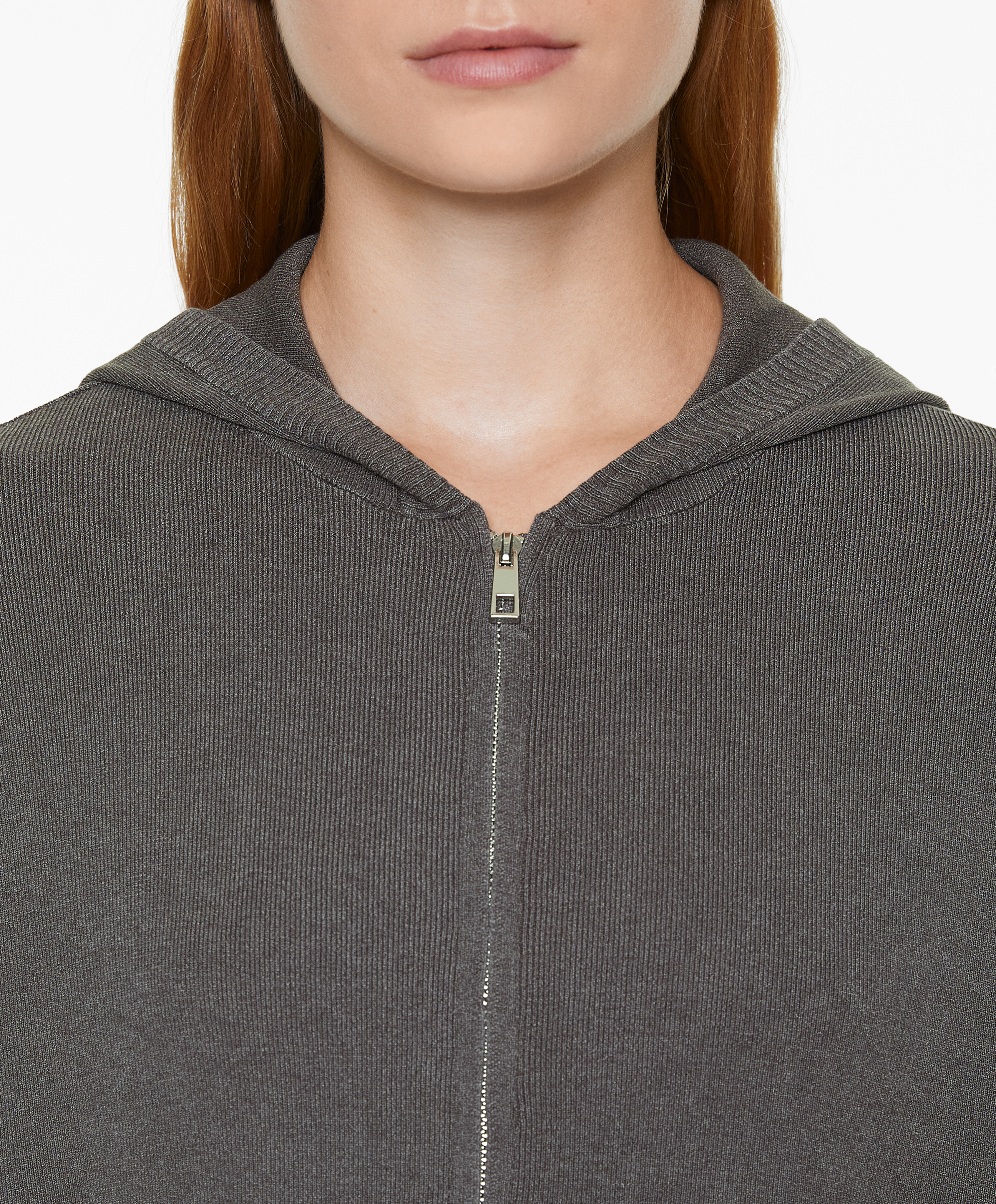 OYSHO Hooded knit sweatshirt