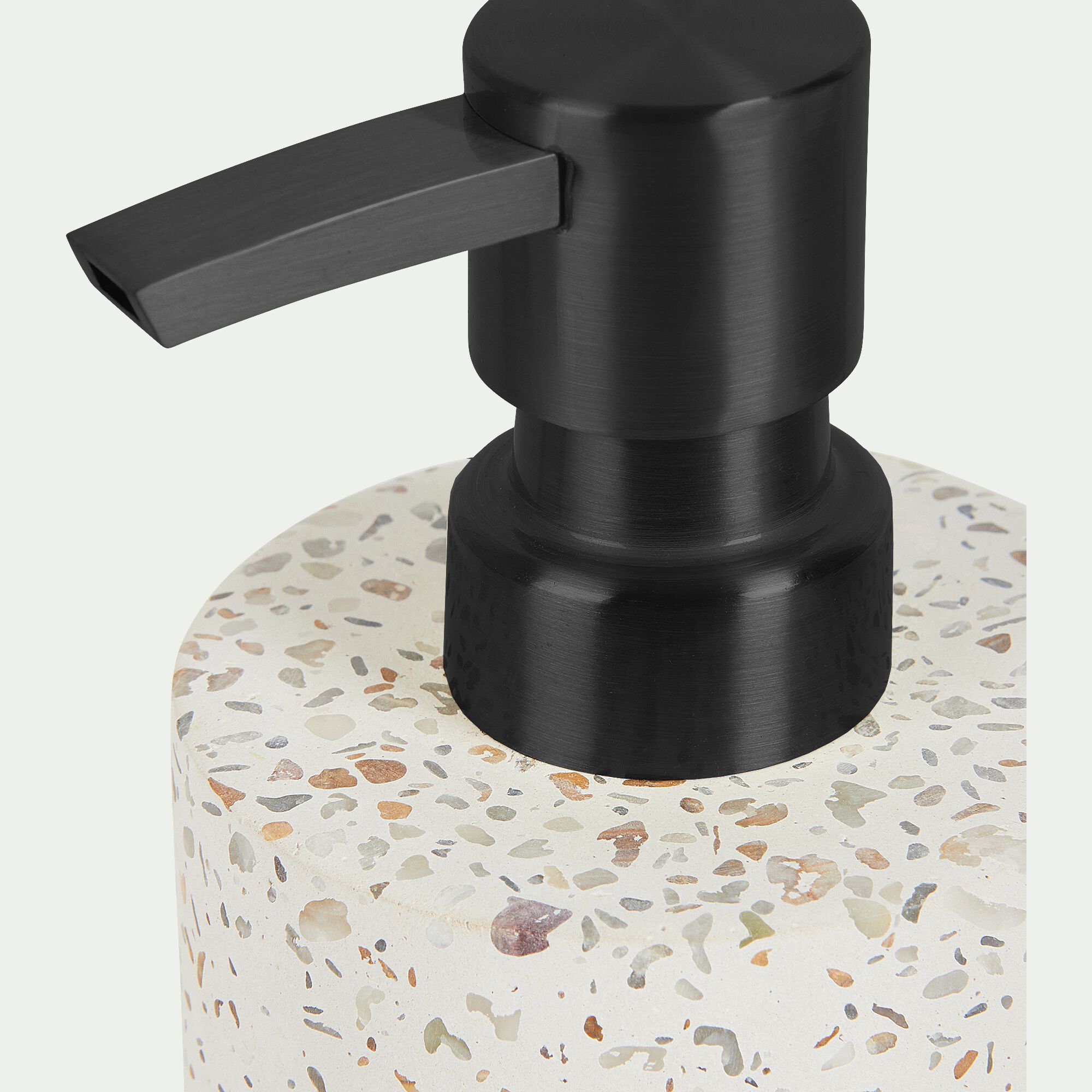 TERRAIO - Set de salle de bain en terrazzo - blanc