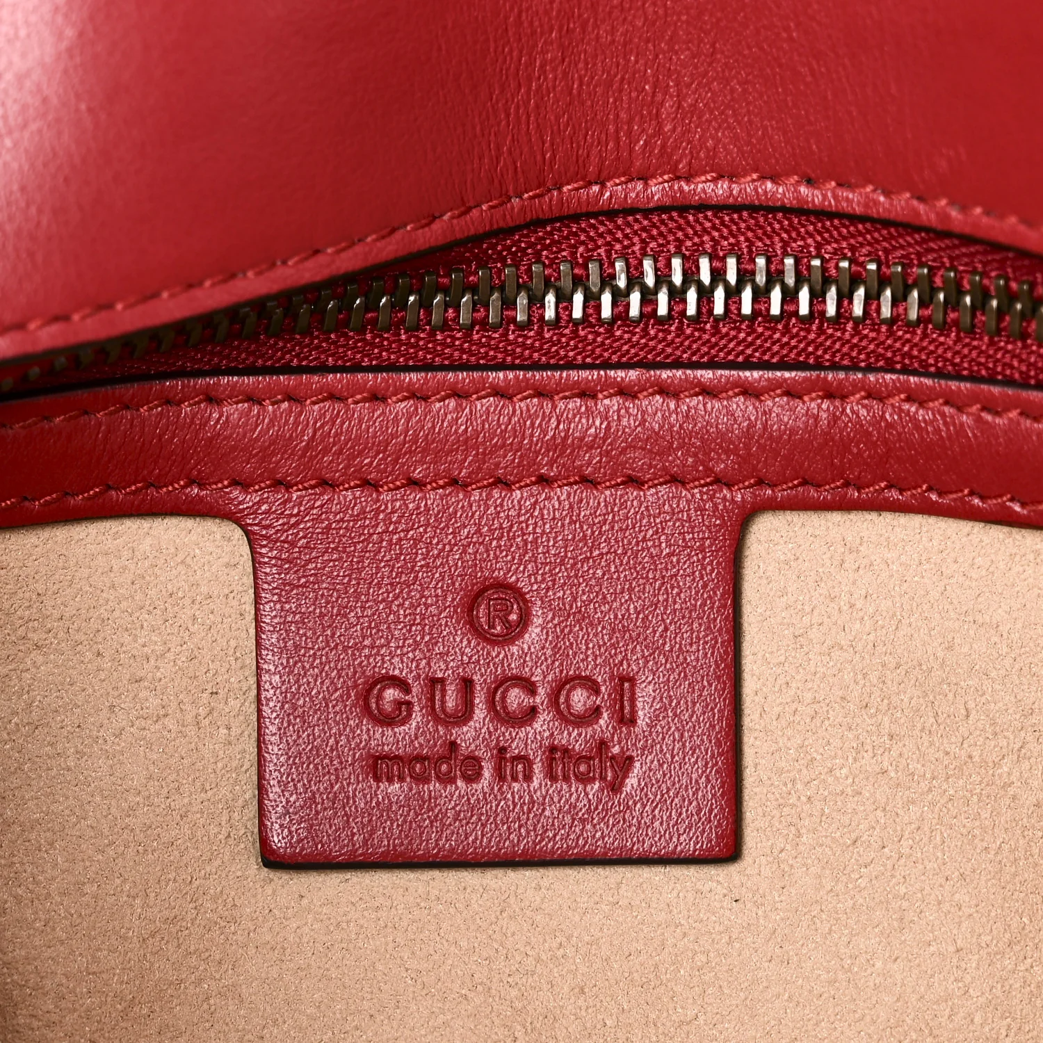 Calfskin Matelasse Small GG Marmont Shoulder Bag Hibiscus Red - Top Club