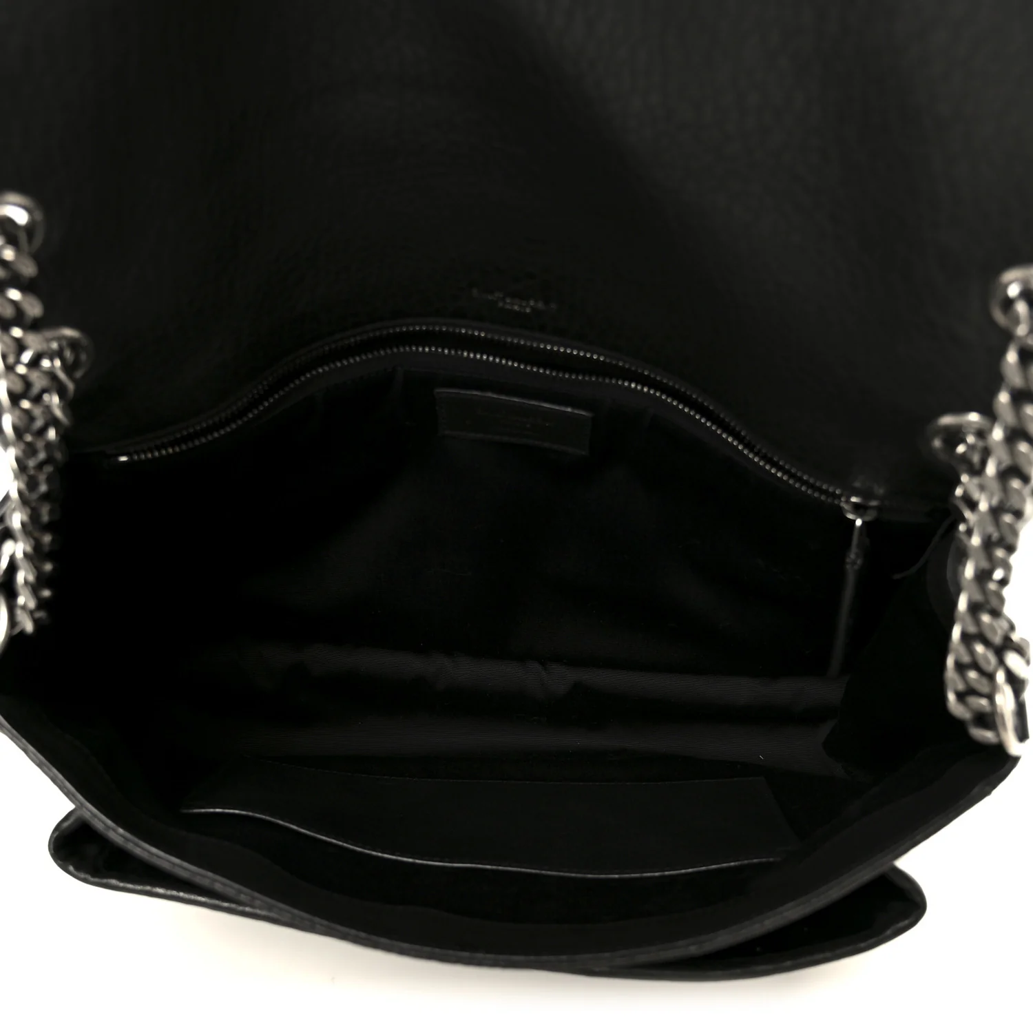 Grained Lambskin Monogram Large Niki Chain Satchel Black - Top Club