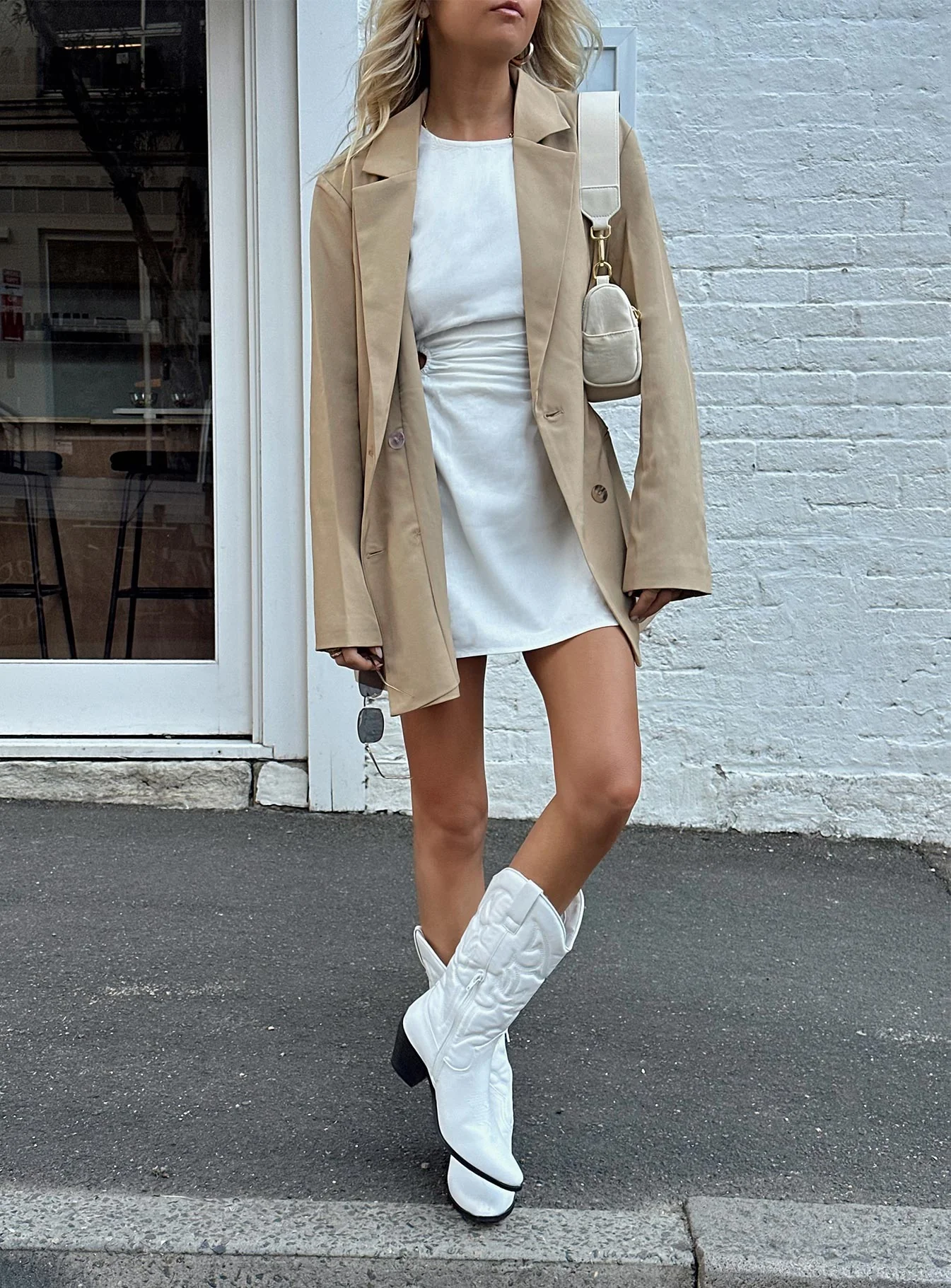 Mayzie Mini Dress White