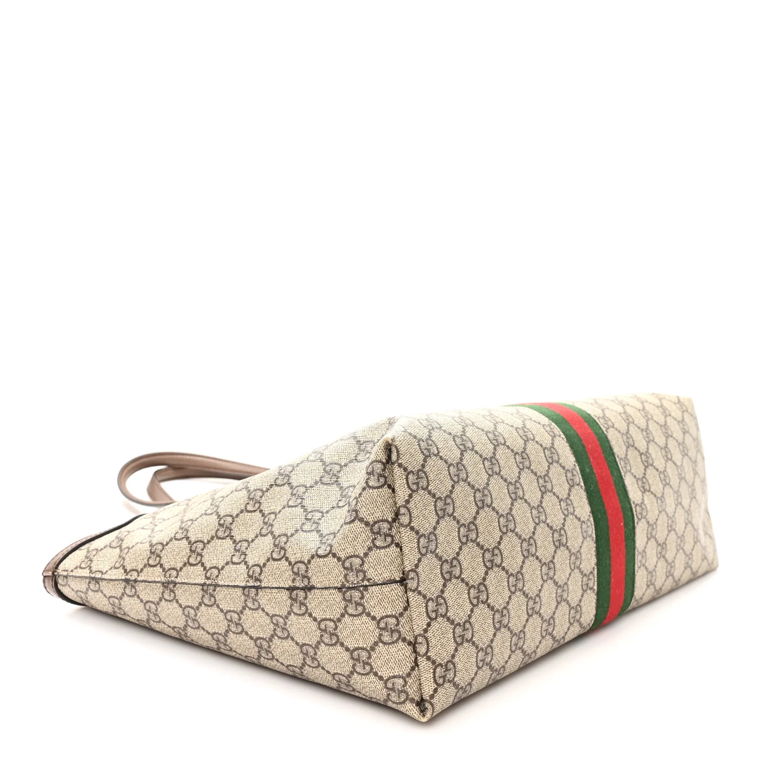 GG Supreme Monogram Medium Ophidia Shopping Tote  Brown - Top Club