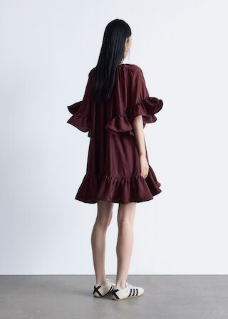 & Other Stories RUFFLE MINI DRESS