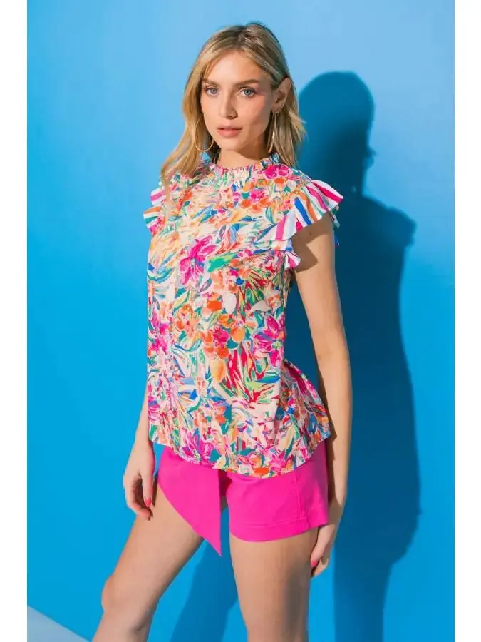 It's A Happy Day Printed Top - ALJEGJ