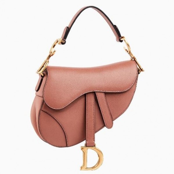 D Mini Saddle Bag  Grained Calfskin - Top Club