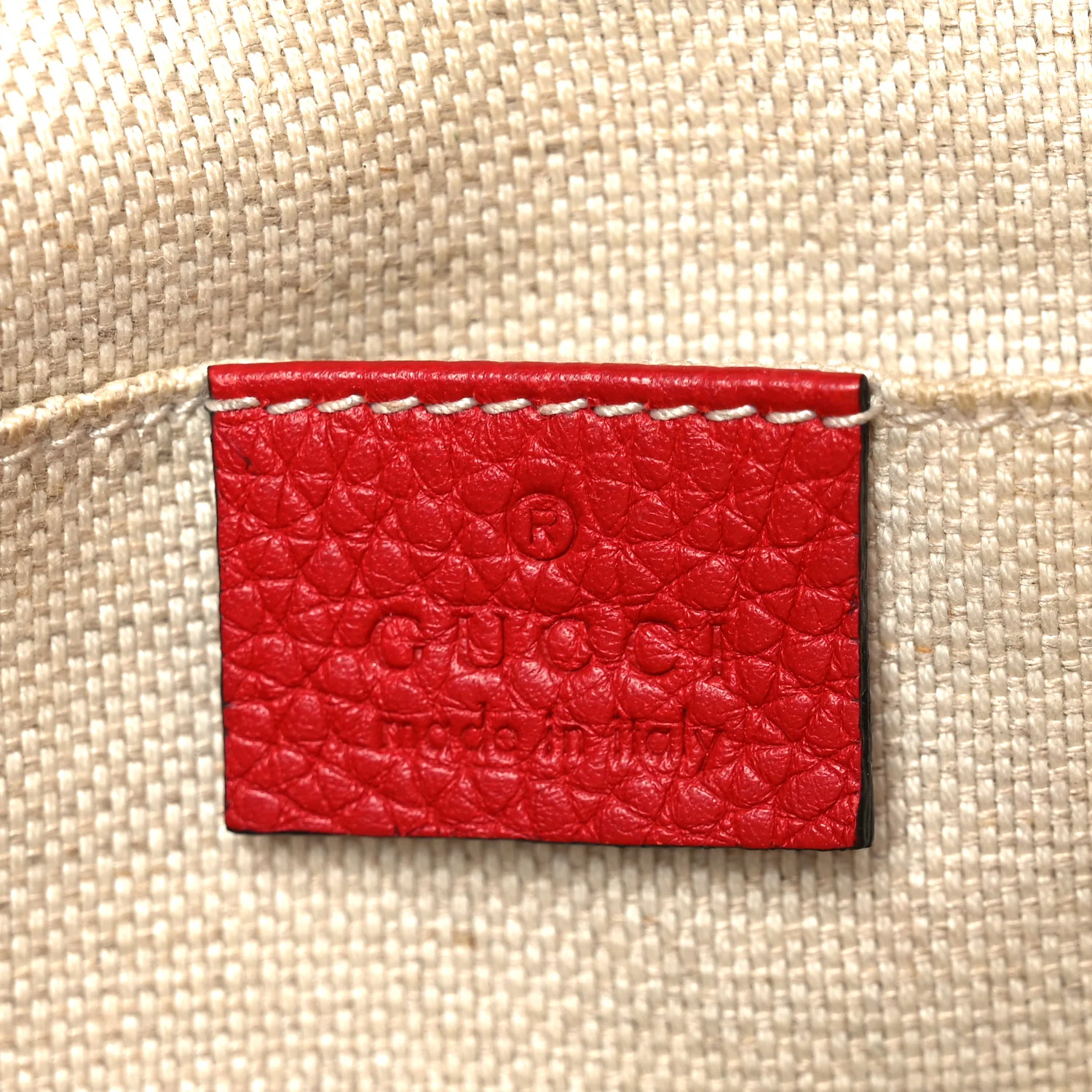 Pebbled Calfskin Small Soho Disco Bag Vibrant Red - Top Club