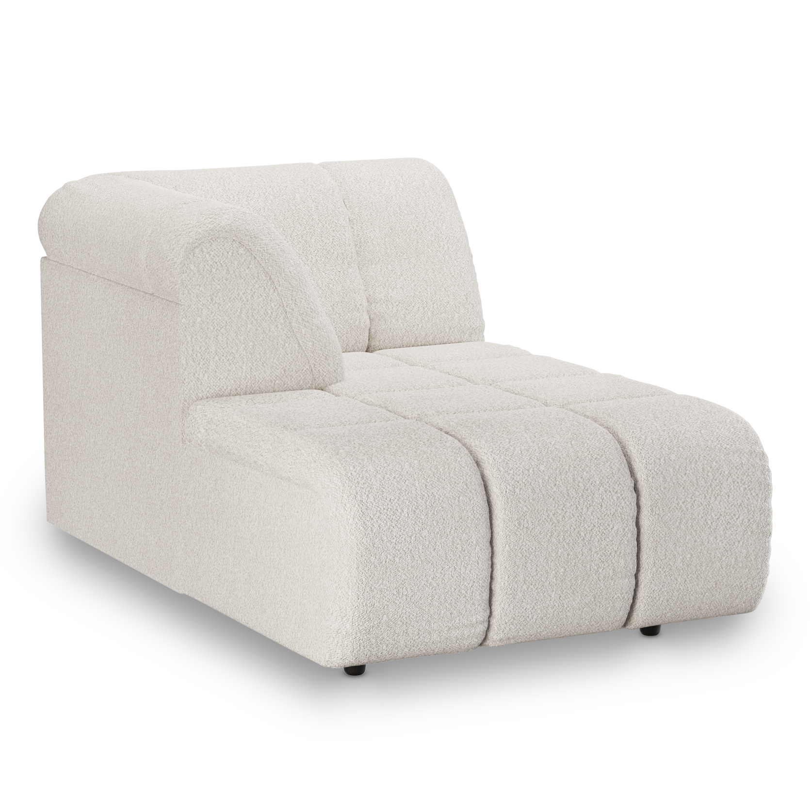 Modulaire bank HKliving Wave Boucle - Divan left cream