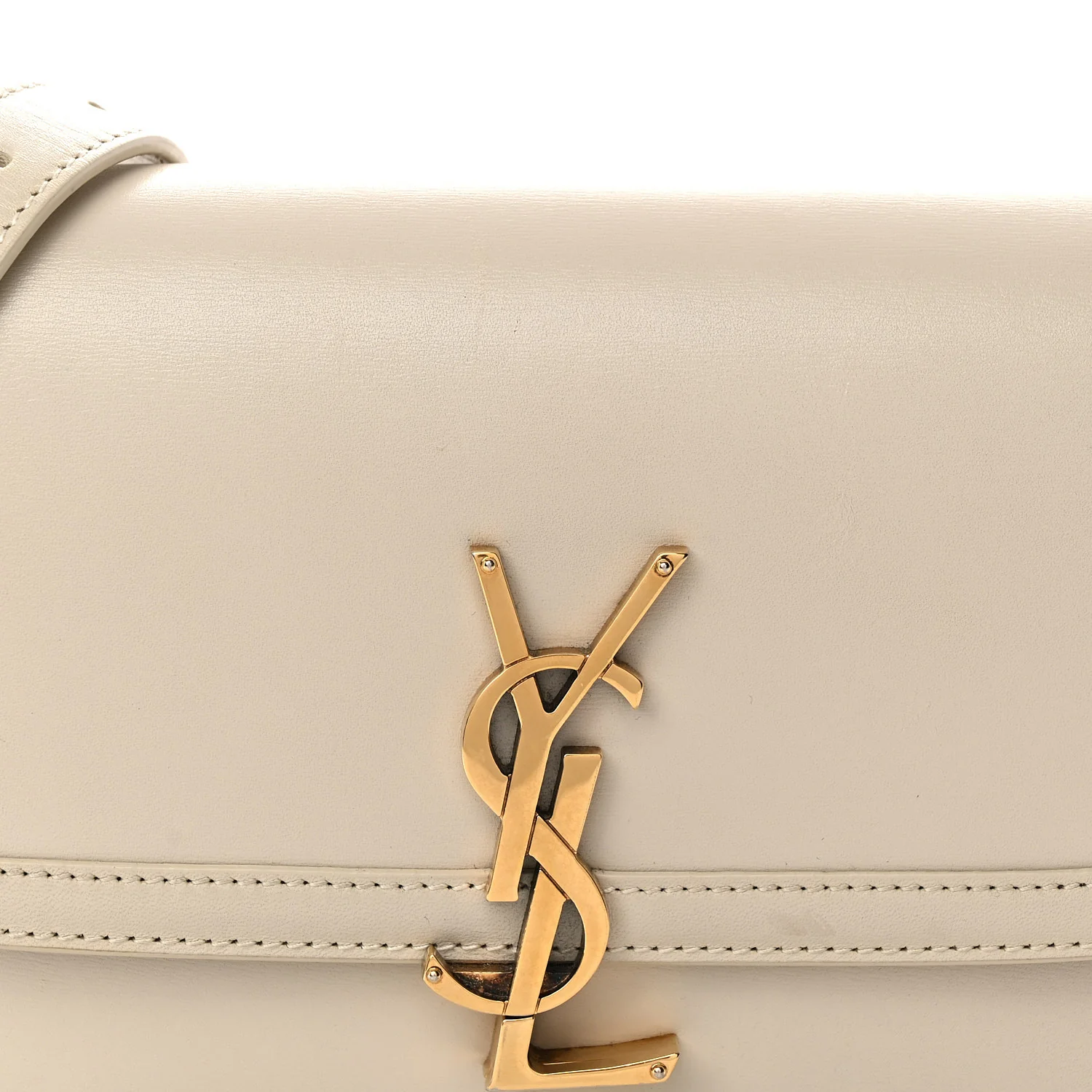Smooth Calfskin Small Solferino Satchel Ivory - Top Club