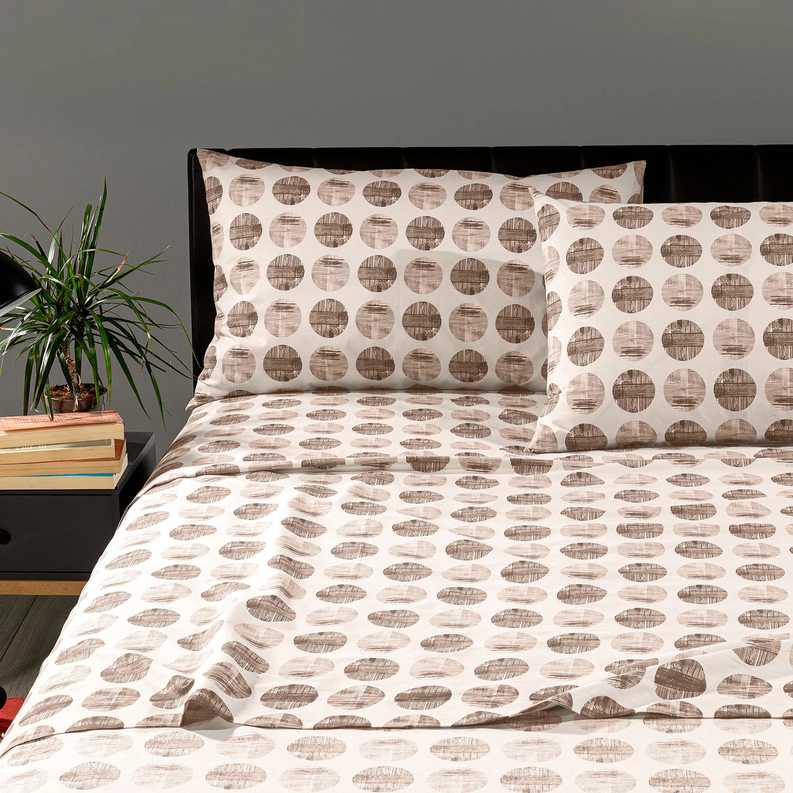 Completo Lenzuola In Cotone Denim Piazza E Mezza Caffè New Generation