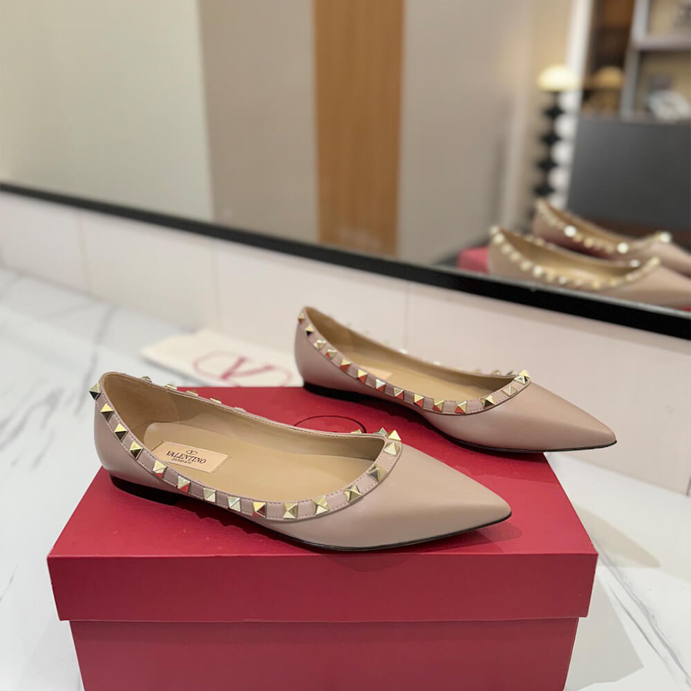 VALENTINO ROCKSTUD BALLET FLAT - Top Club