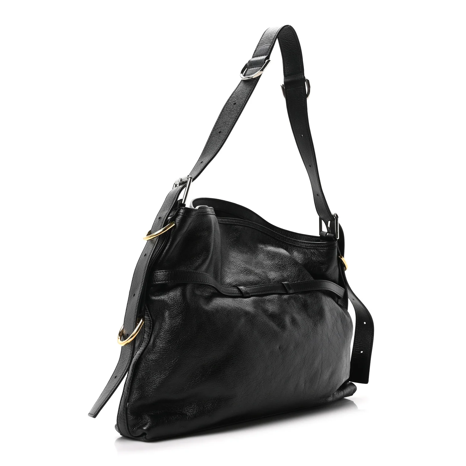Calfskin Medium Voyou Bag Black - Top Club