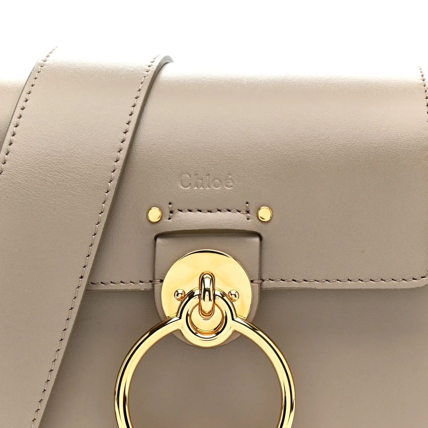 Calfskin Small Tess Bag Motty Grey - Top Club