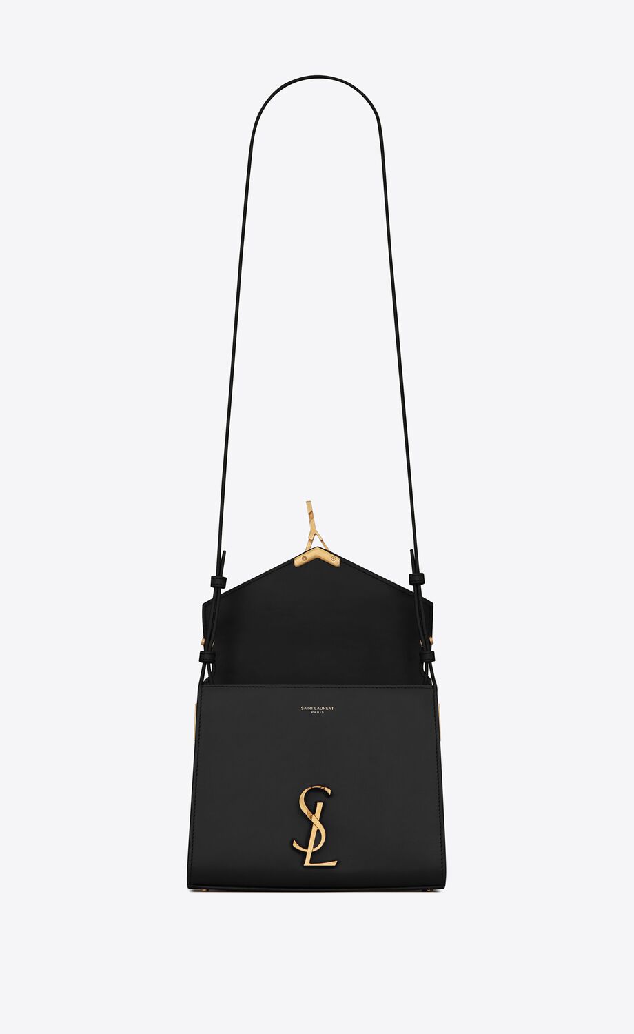 Y Cassandra Mini Top Handle Bag in Box Leather - Top Club