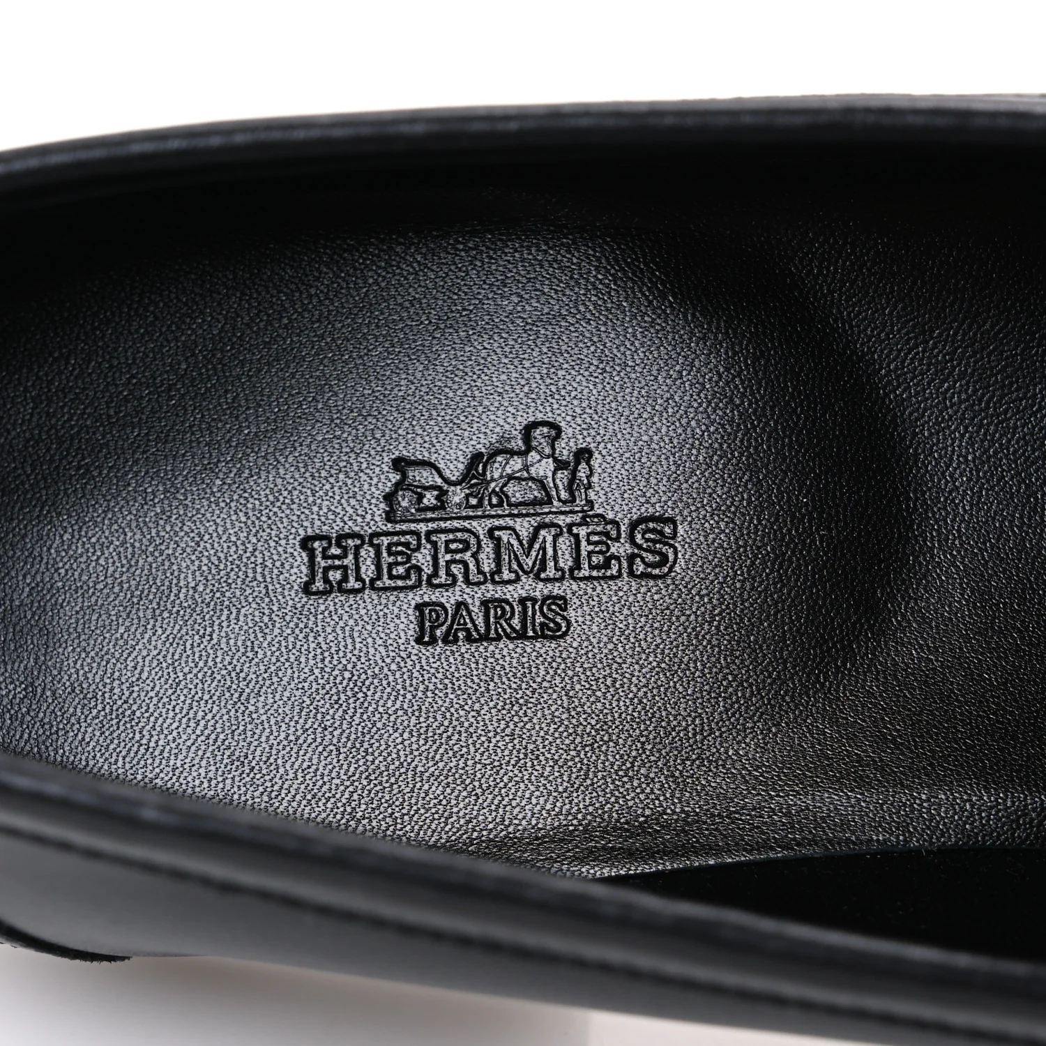 Toile De Coton Calfskin Womens Paris Loafers 37 Black Prunoir - Top Club