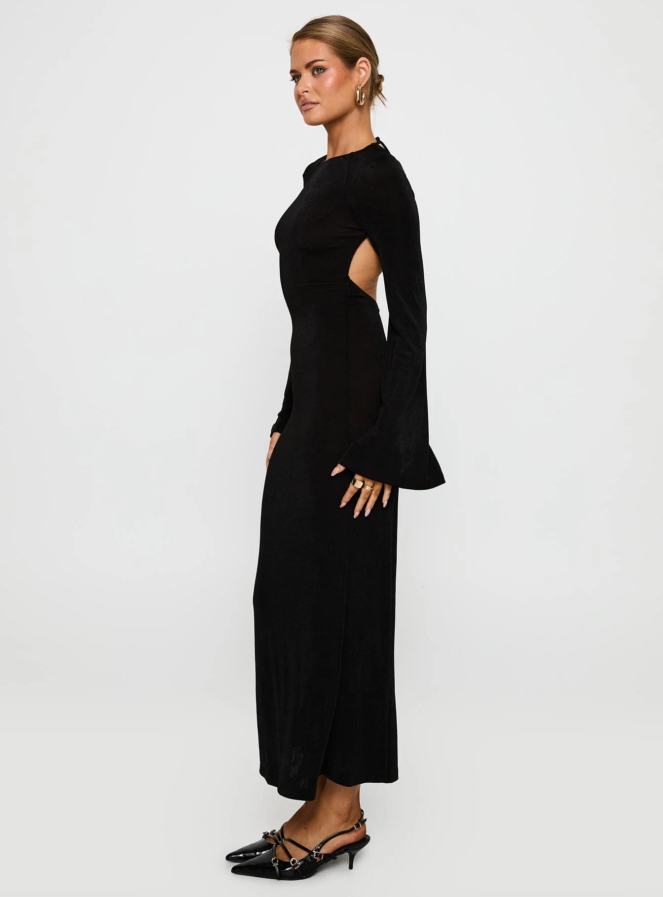 Amersham Long Sleeve Maxi Dress Black