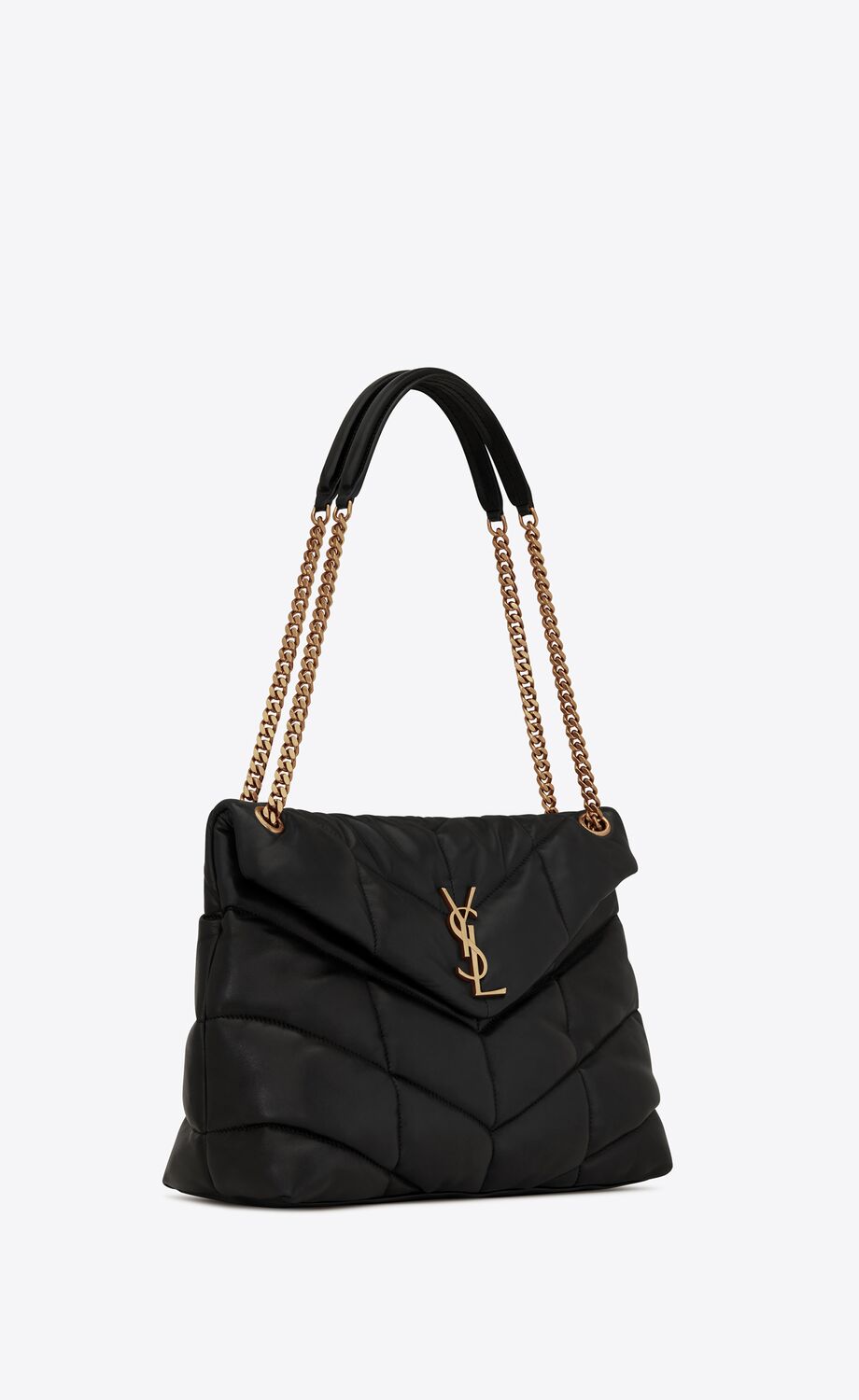 Y Puffer Medium Chain Bag in Quilted Lambskin - Top Club