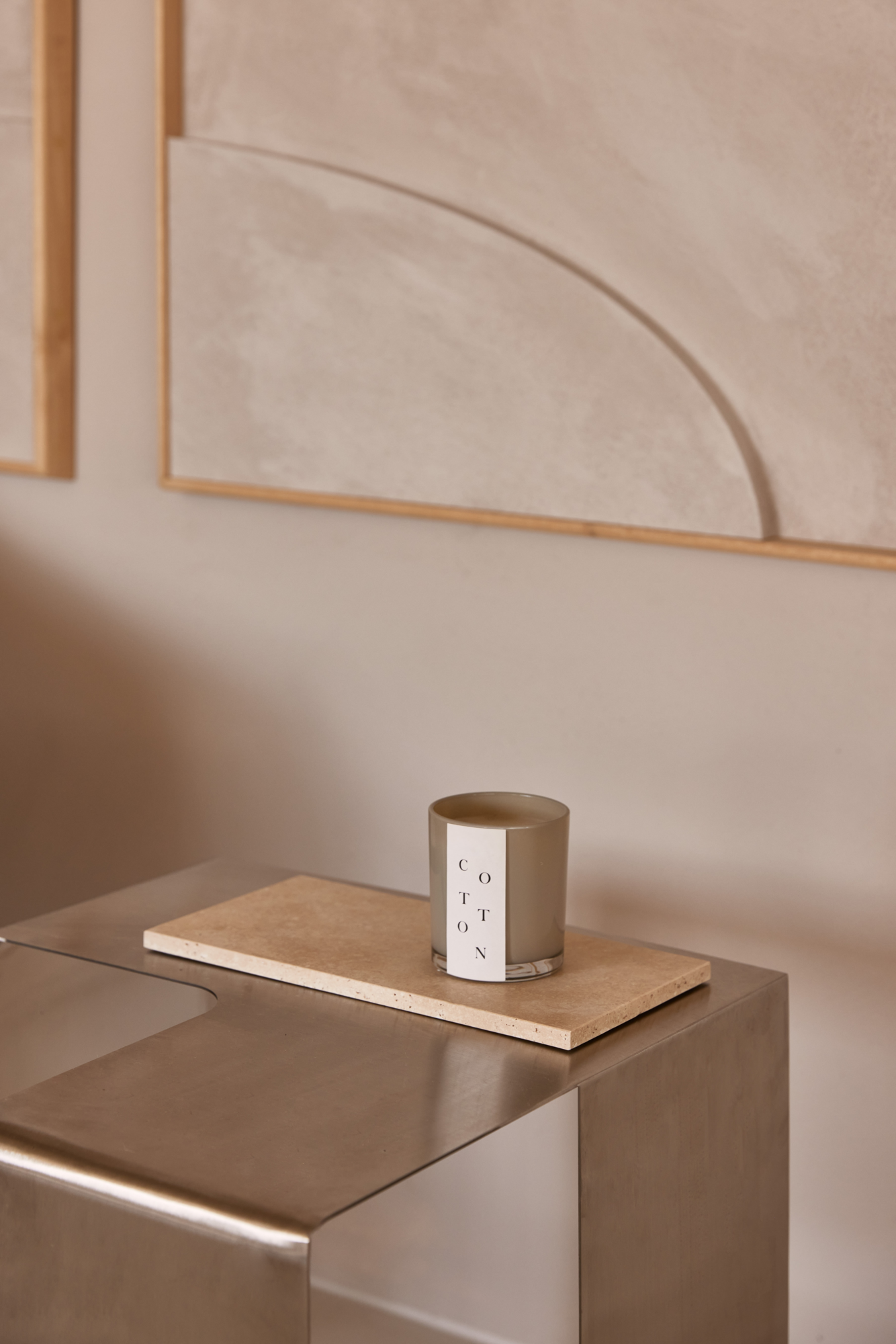 Travertine dienblad M 15x30cm