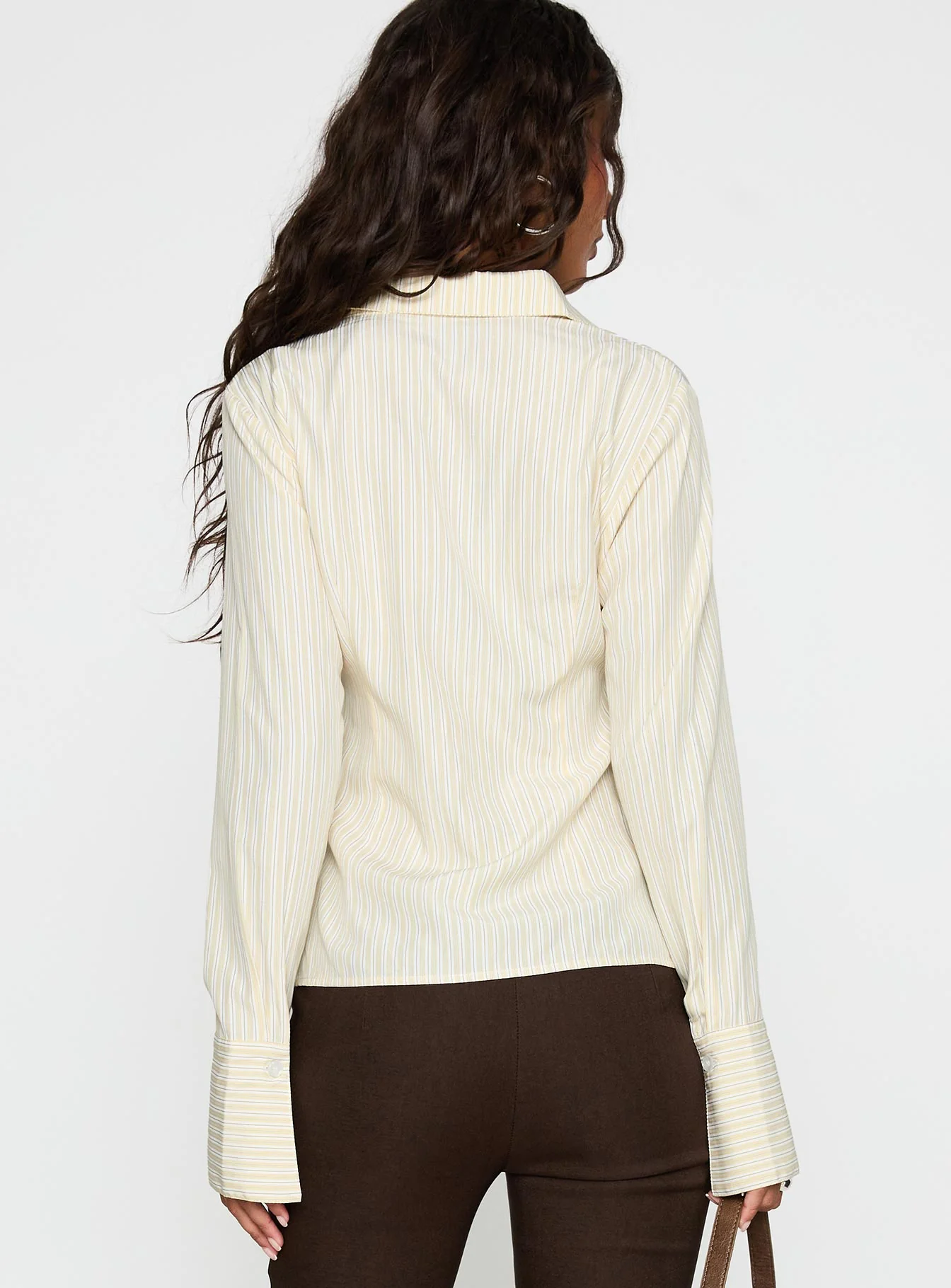 Rush Hour Long Sleeve Top Yellow Stripe
