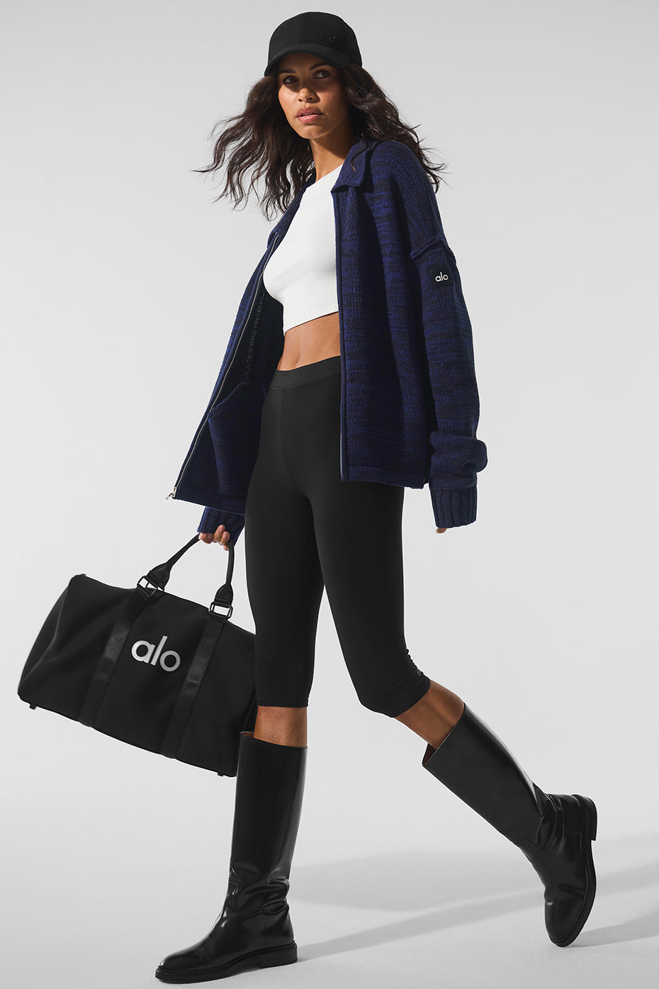 COACH Heritage Full Zip Sweater