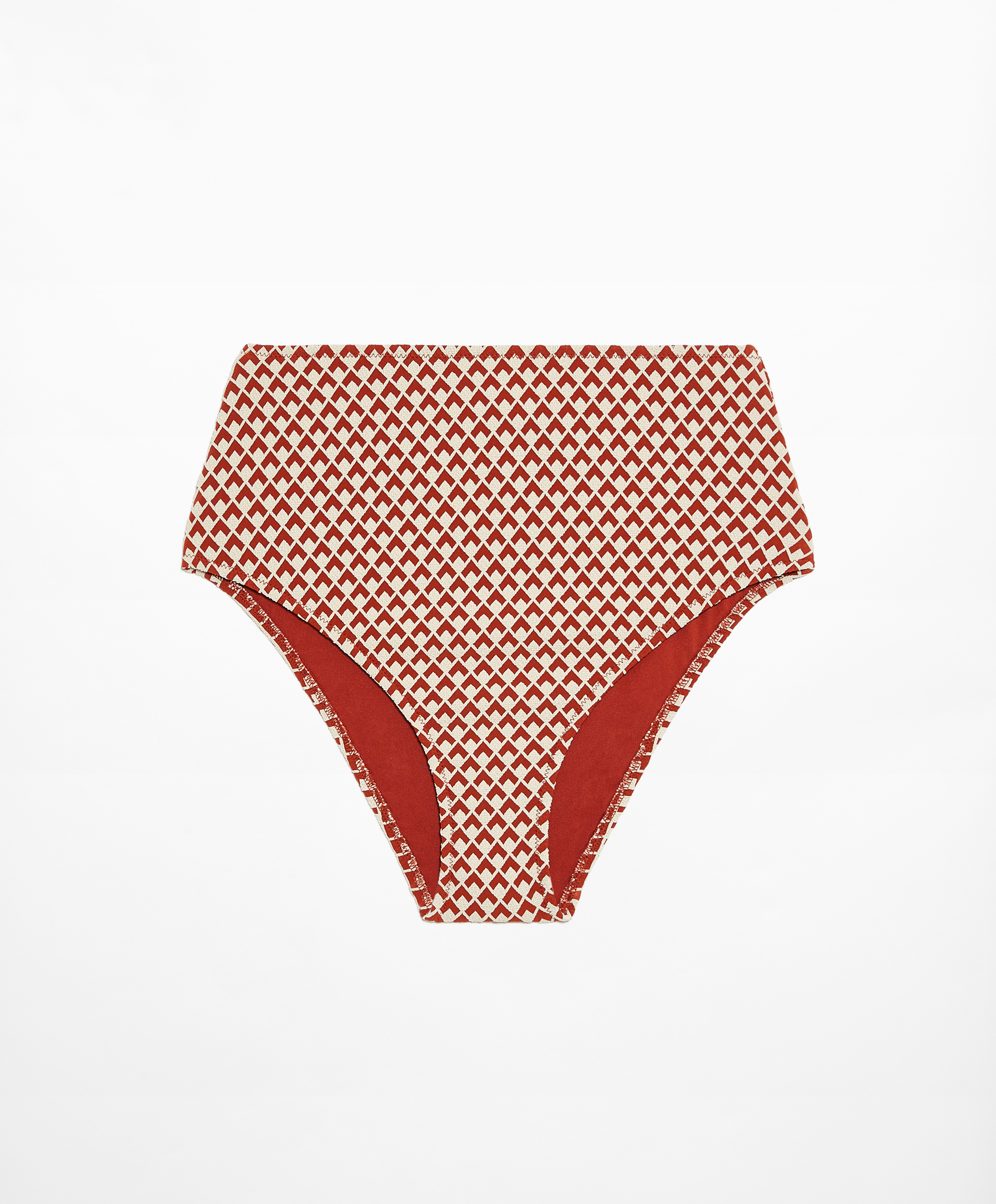 OYSHO Geometric jacquard high-rise bikini briefs