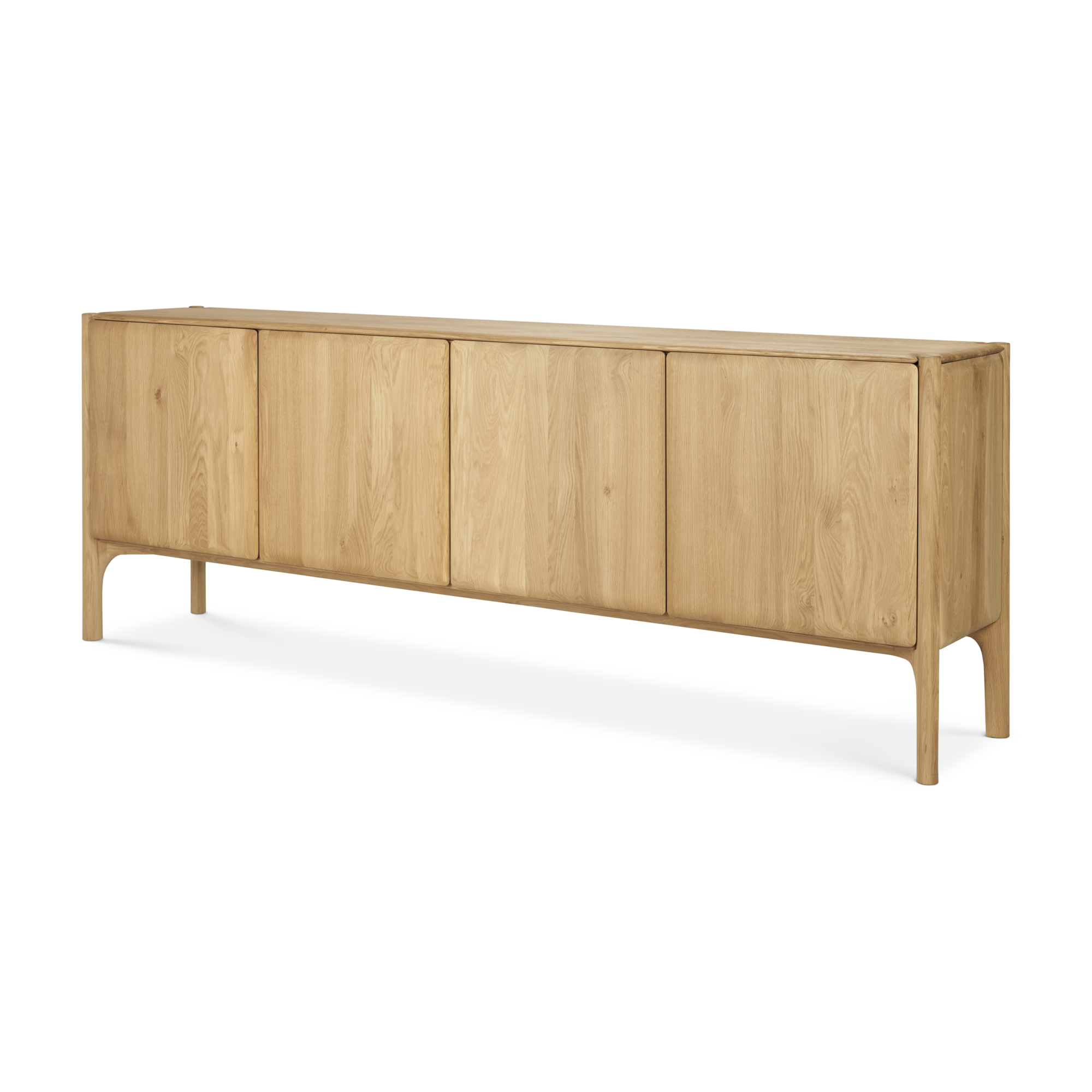 PI buffetkast- eiken - 4 deurs - 230x45x83 cm