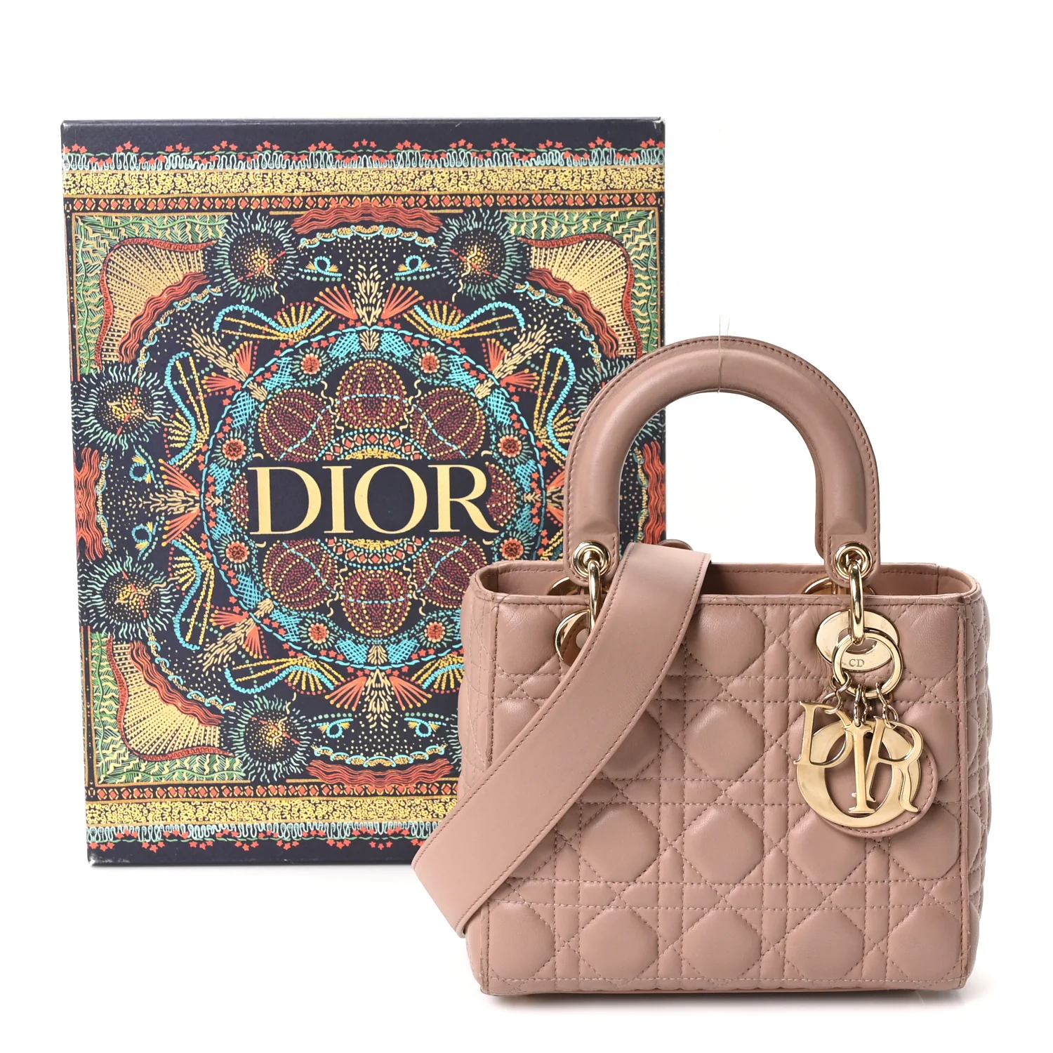 Lambskin Cannage Small My ABC Dior Lady Dior Blush - Top Club